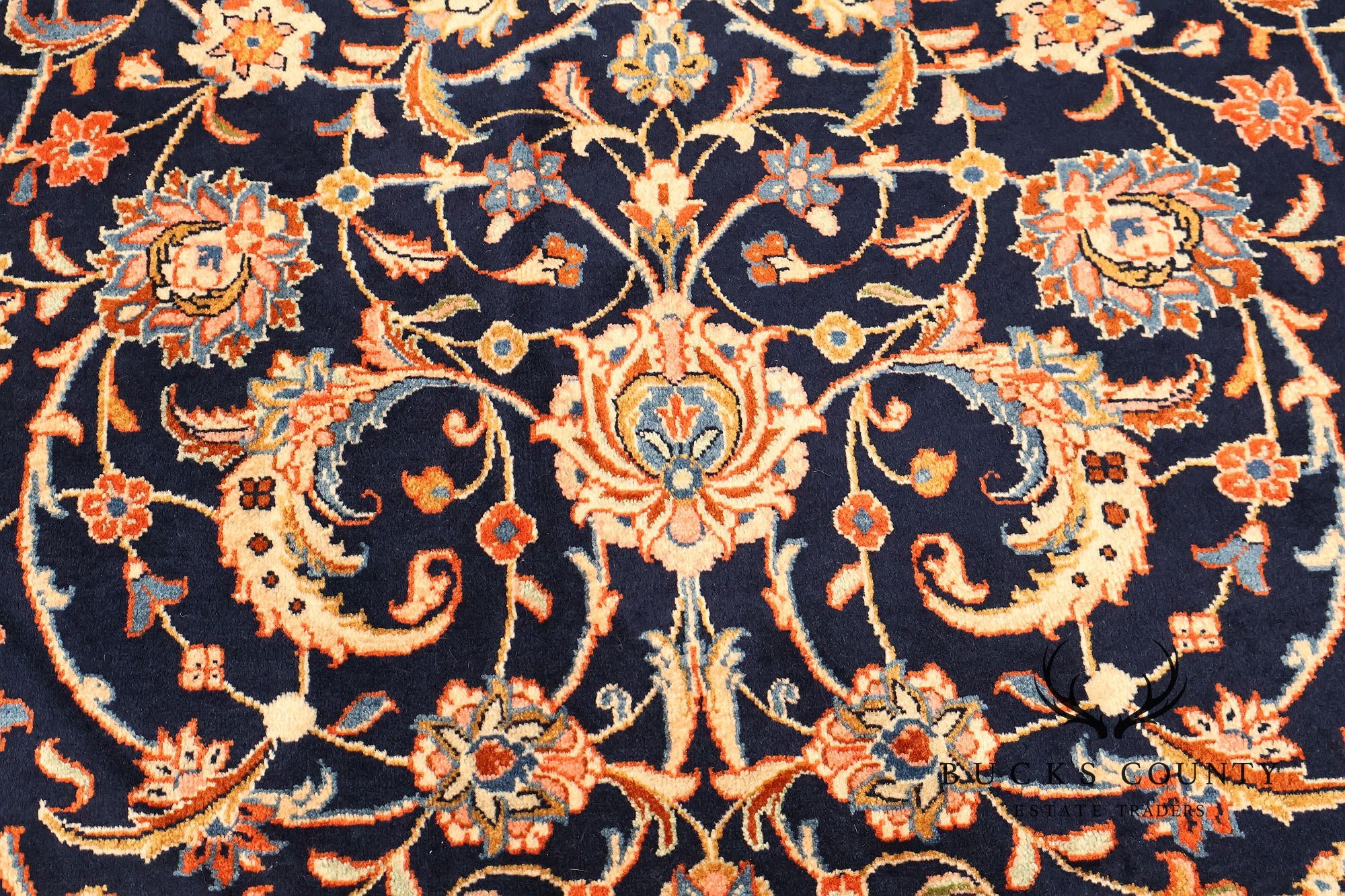 Persian Handwoven Wool Palace Size Floral Area Rug Approximately 10' X 18'