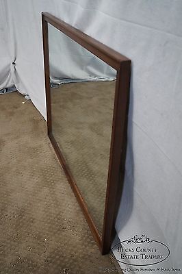 Drexel Mid Century Modern Walnut Frame Rectangular Mirror