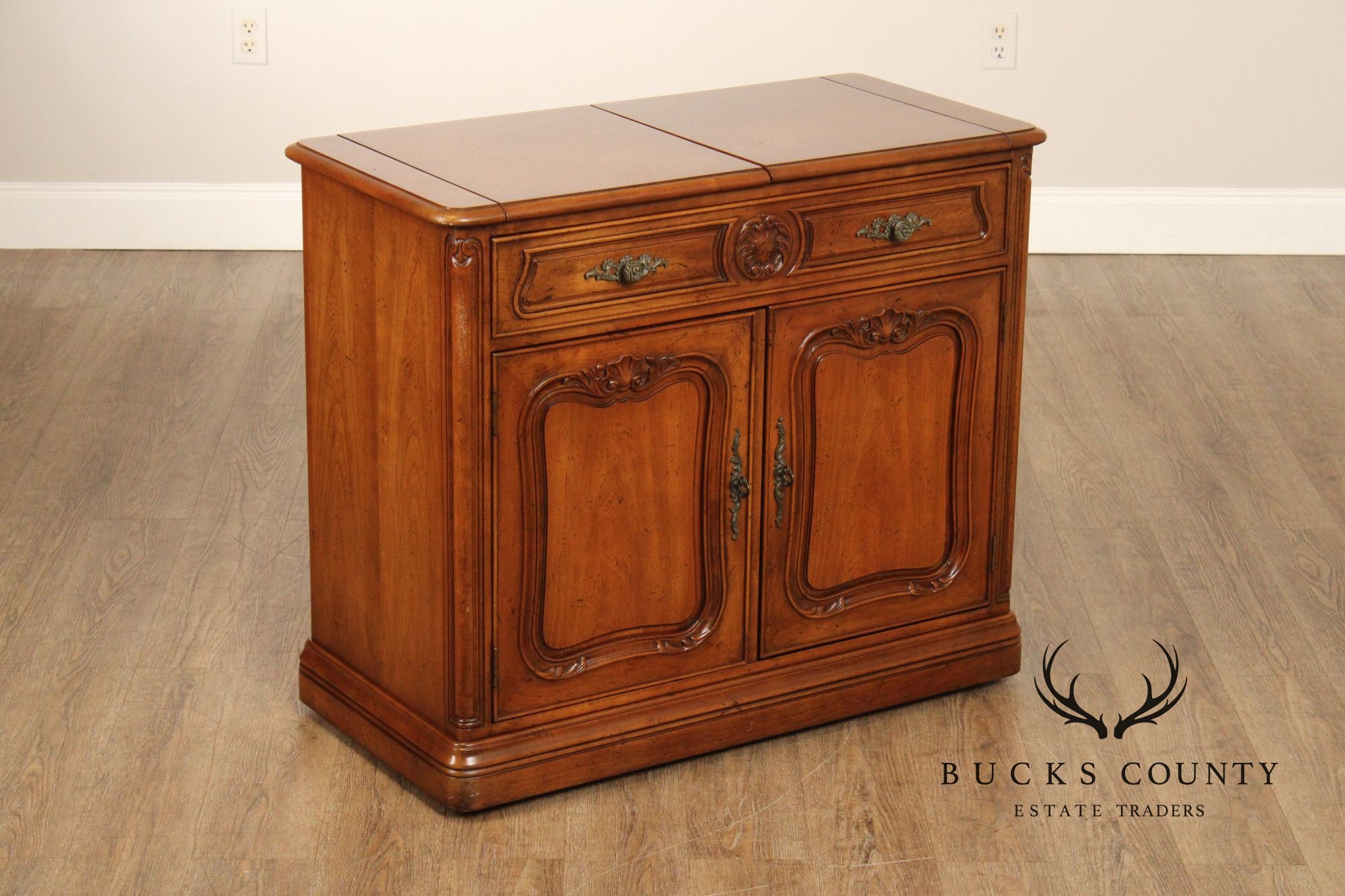 Henredon French Provincial Style Flip Top Server