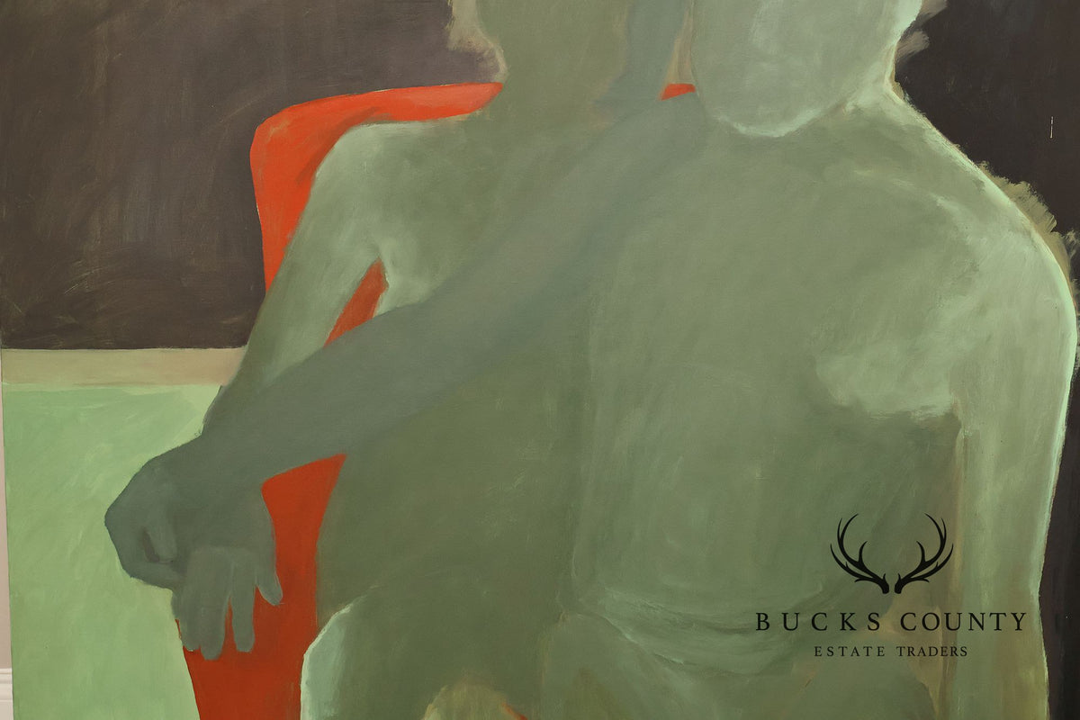 Anne Cooper Dobbins Oil Painting, Couple's Portrait