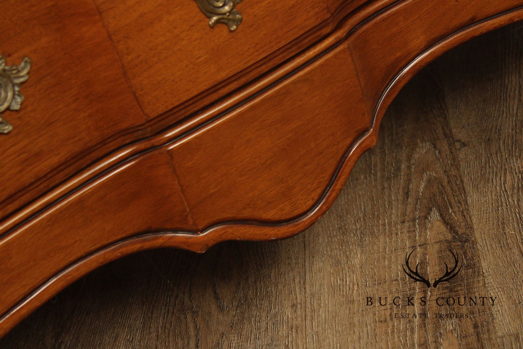 Vintage French Provincial Walnut Sideboard Buffet