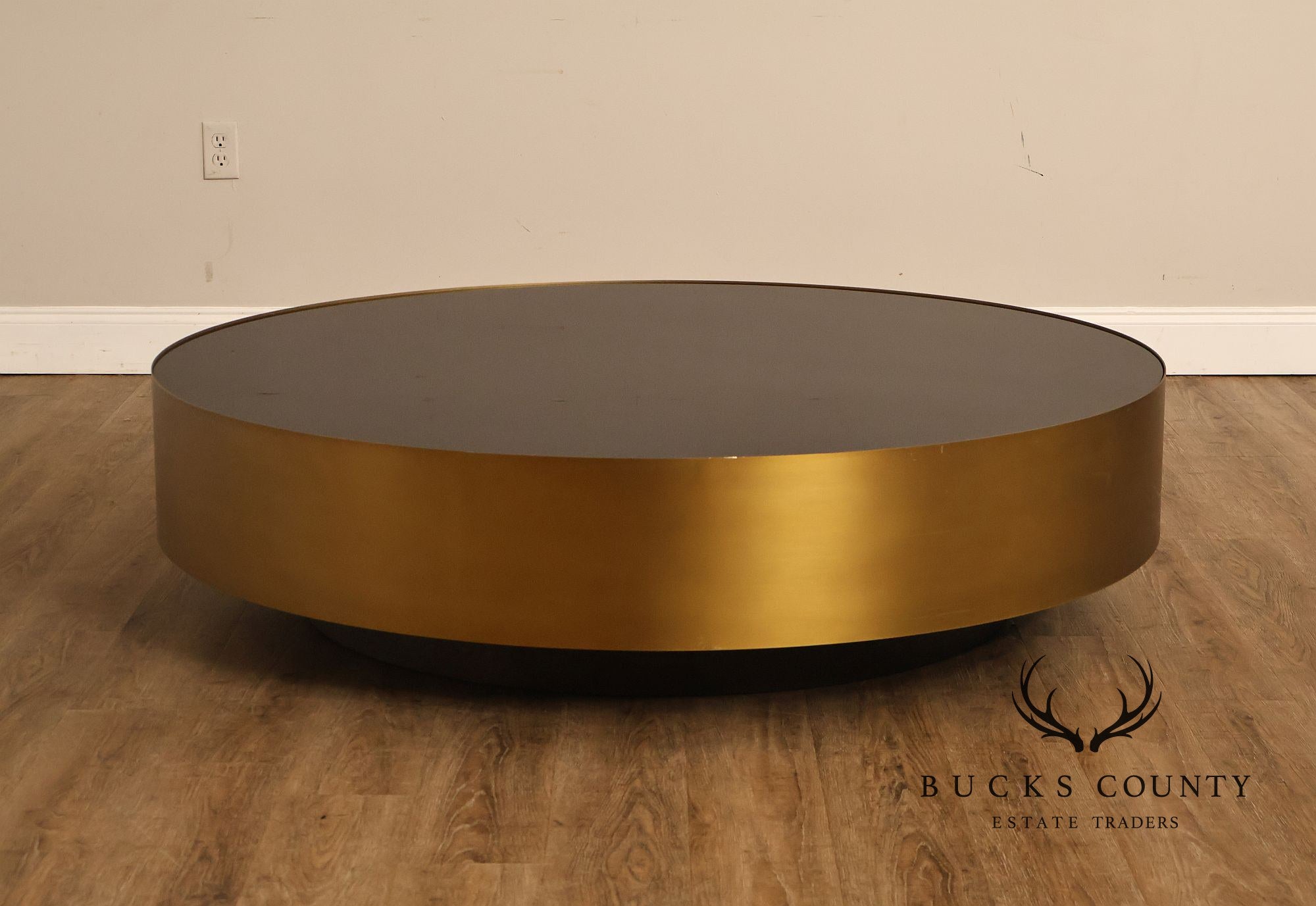 Restoration Hardware 'Moore' Glass Top Coffee Table