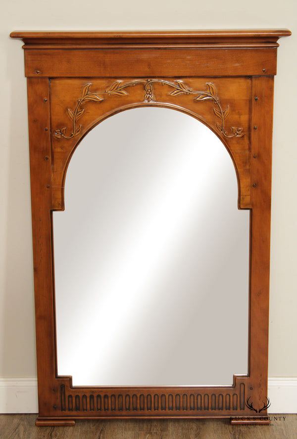 Vintage French Provincial Carved Wall Mirror