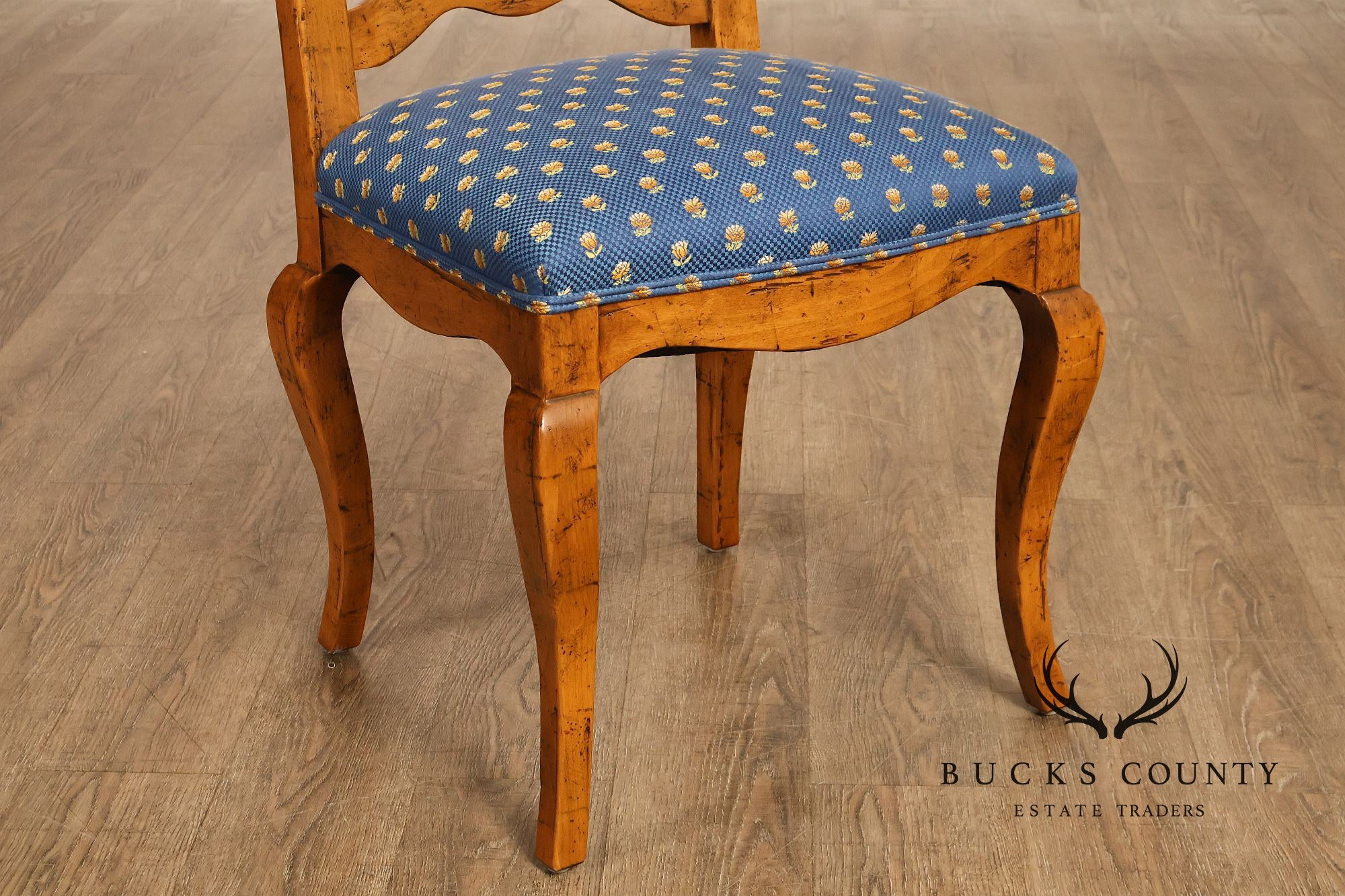 Guy Chaddock Set Of Twelve Basque Hickory Ladder Back Dining Chairs