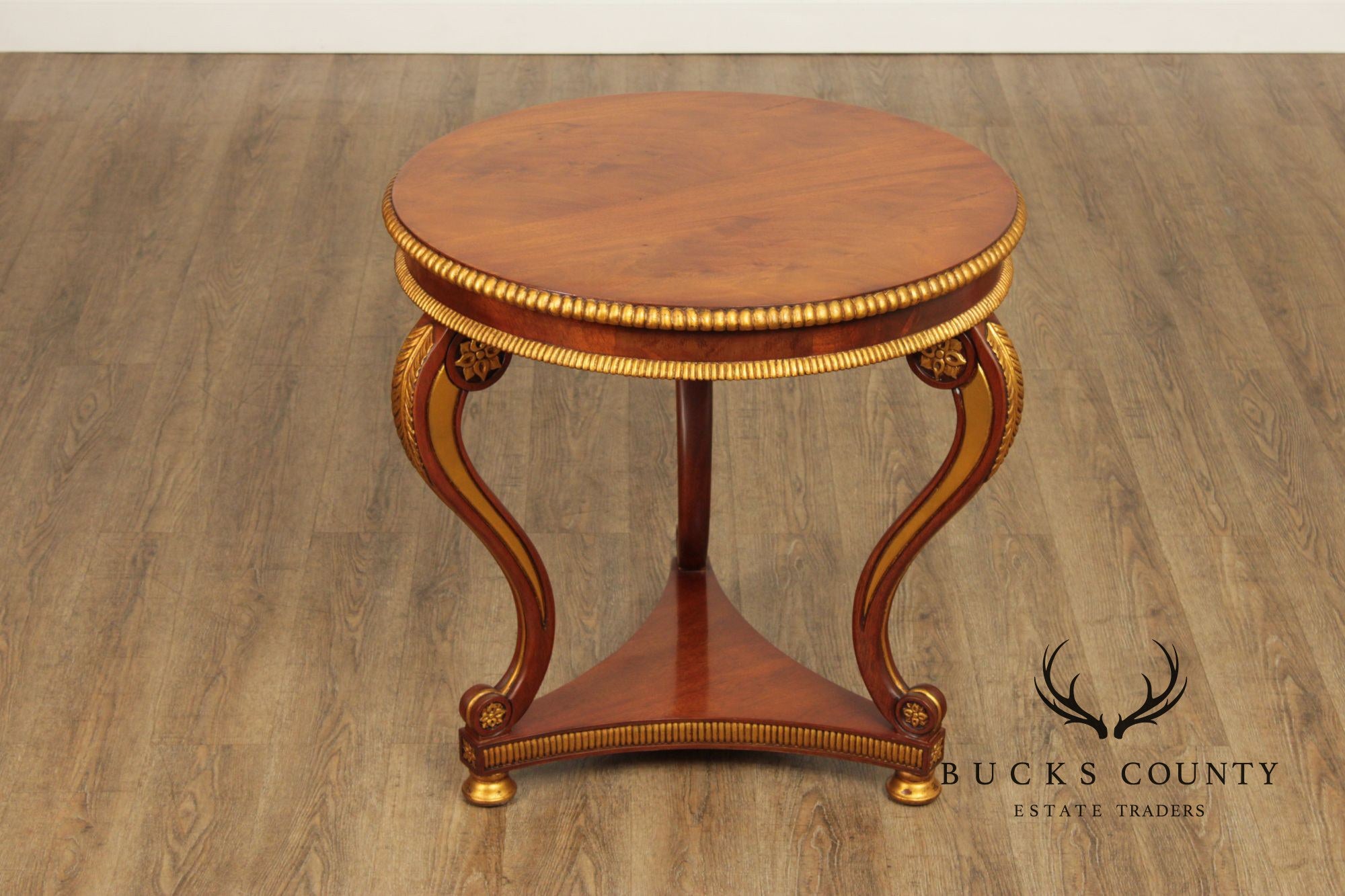 Regency Style Partial Gilt Mahogany Center Table