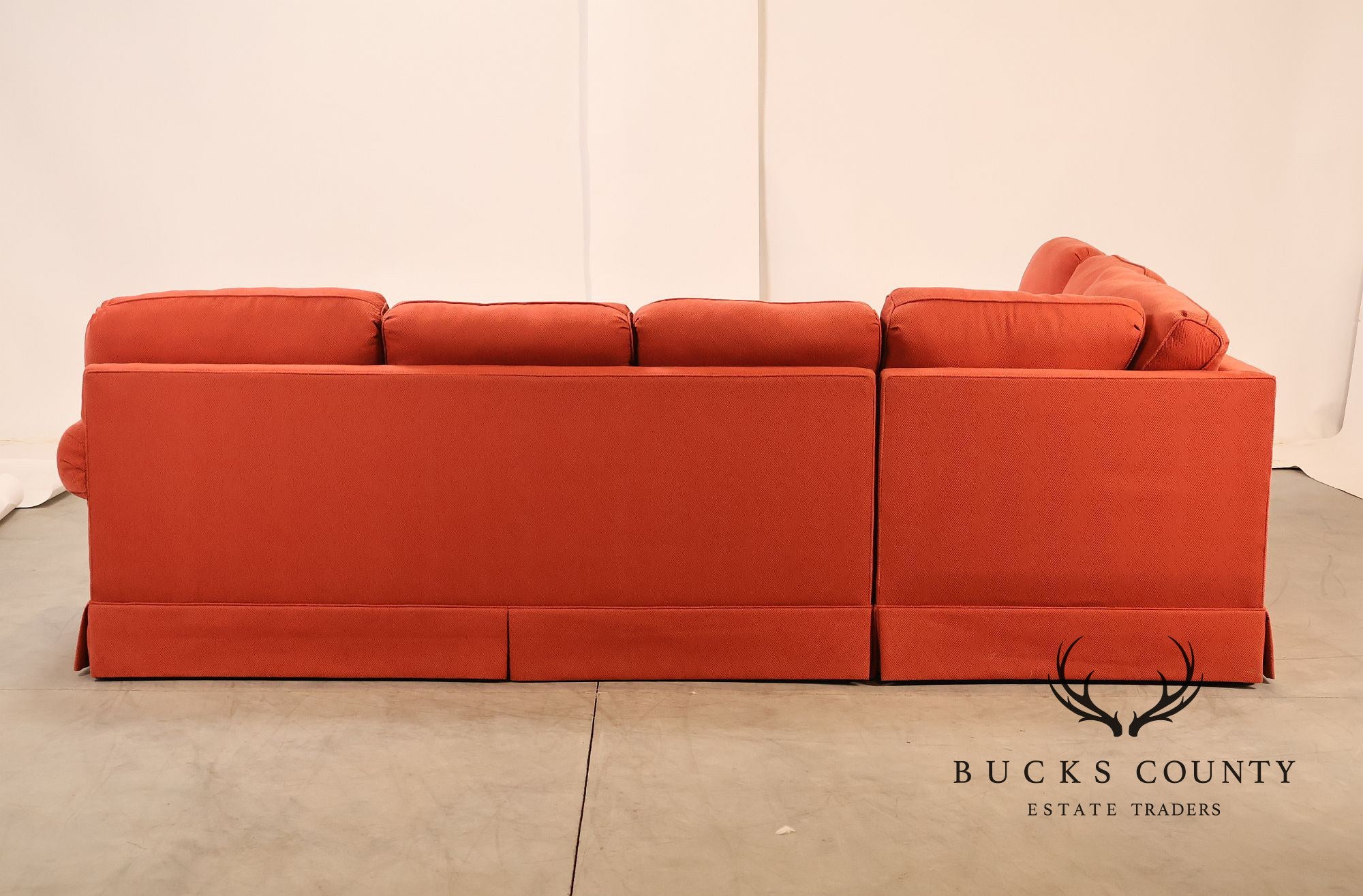 Miles Talbott Left-Facing Custom Upholstered Sectional Sofa