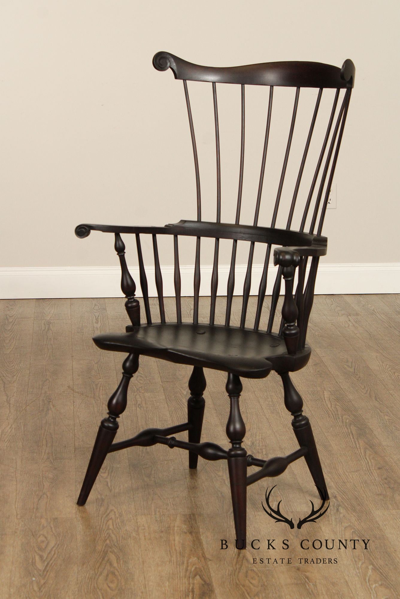 Wallace Nutting Signed Windsor Armchair