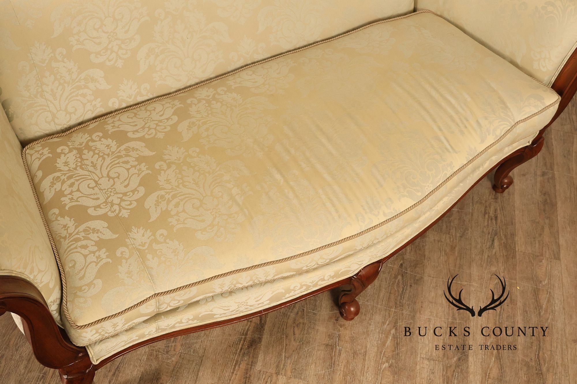 Ethan Allen French Louis XV Style Camelback Sofa