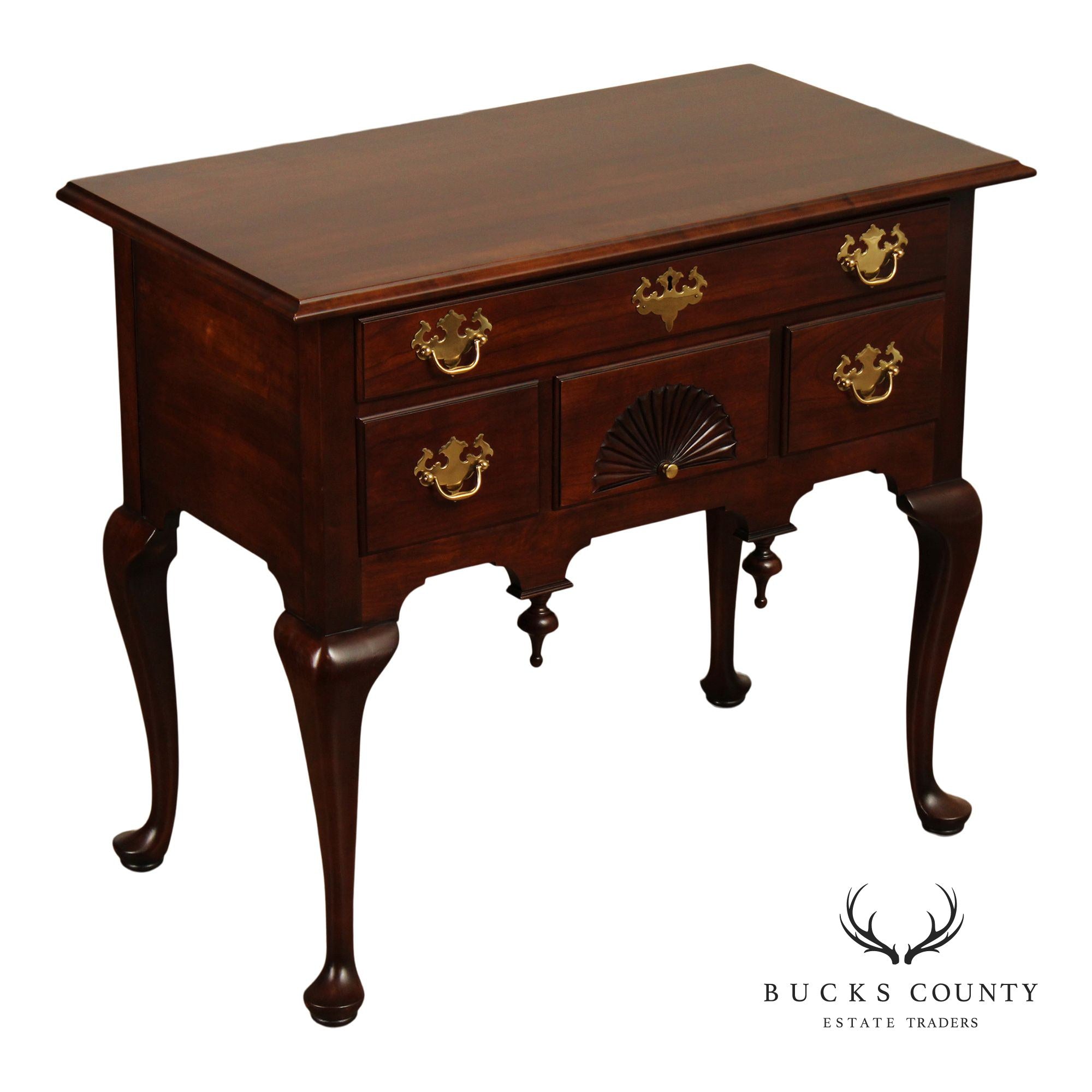 Statton Private Collection Queen Anne Style Cherry Lowboy