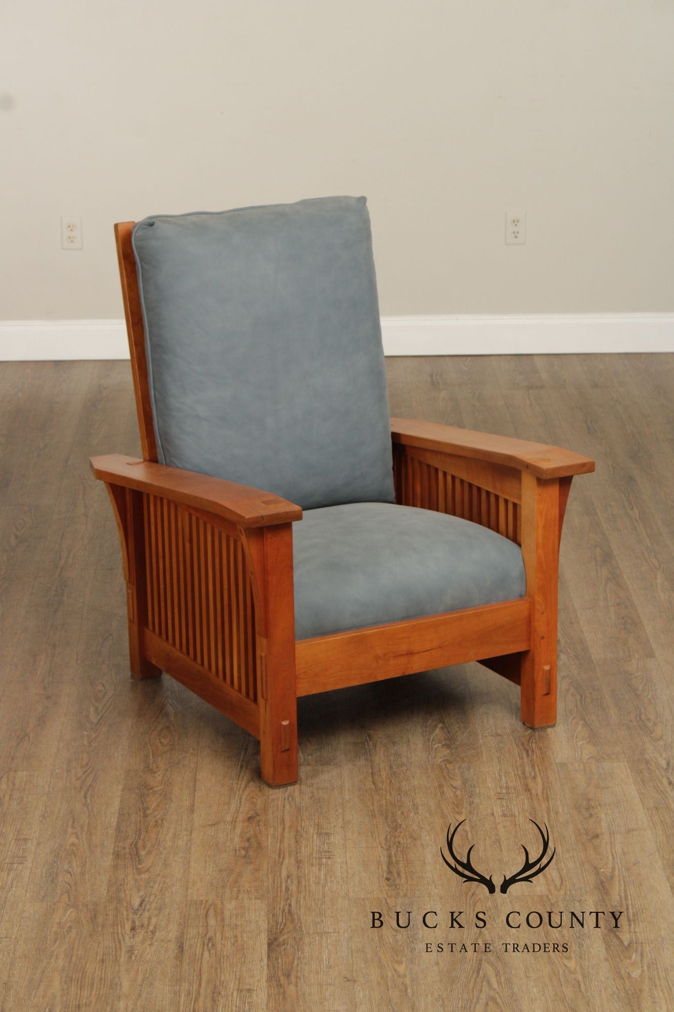 Stickley Mission Collection Cherry Spindle Morris Chair