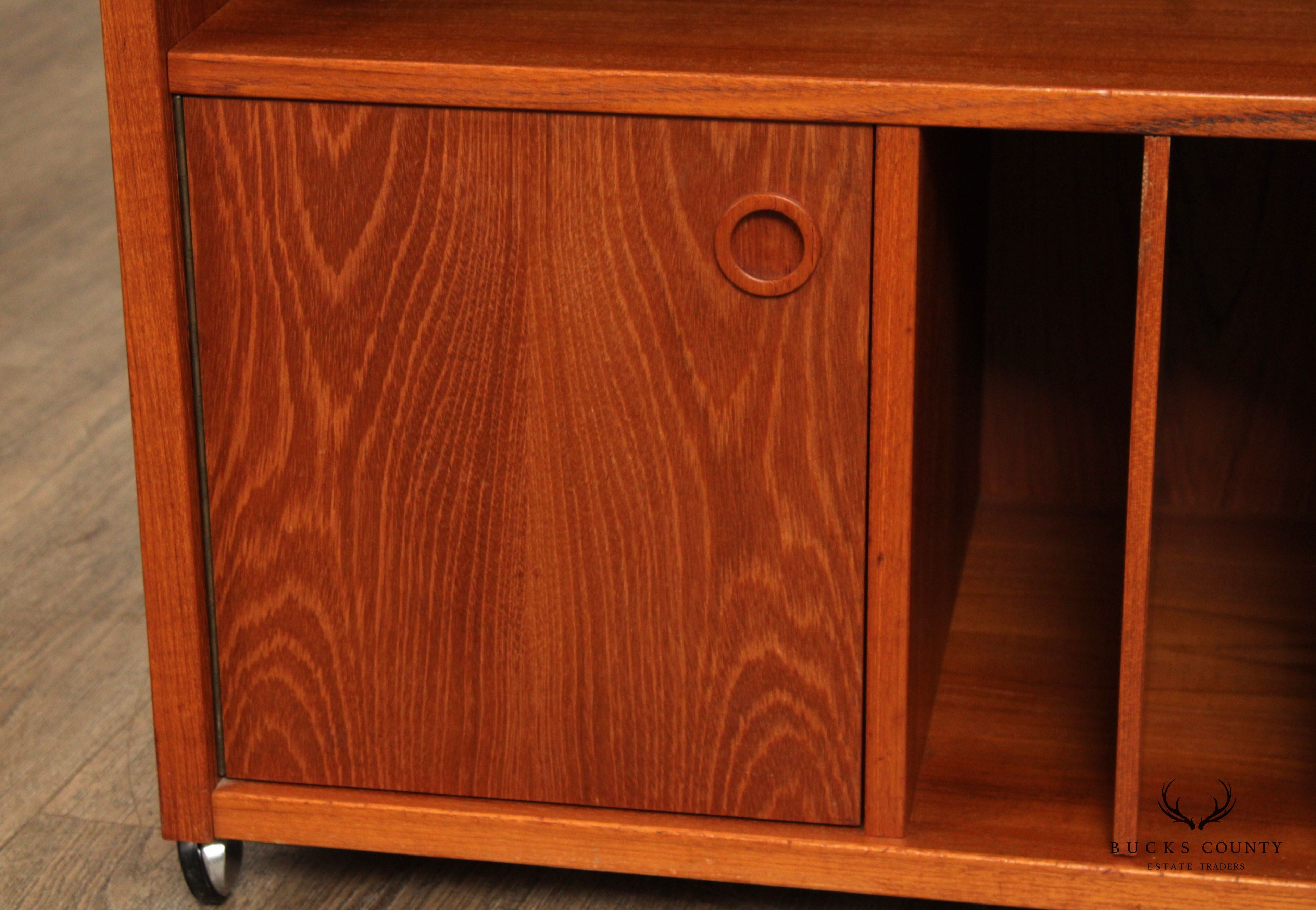 Danish Modern Style Teak Entertainment Console