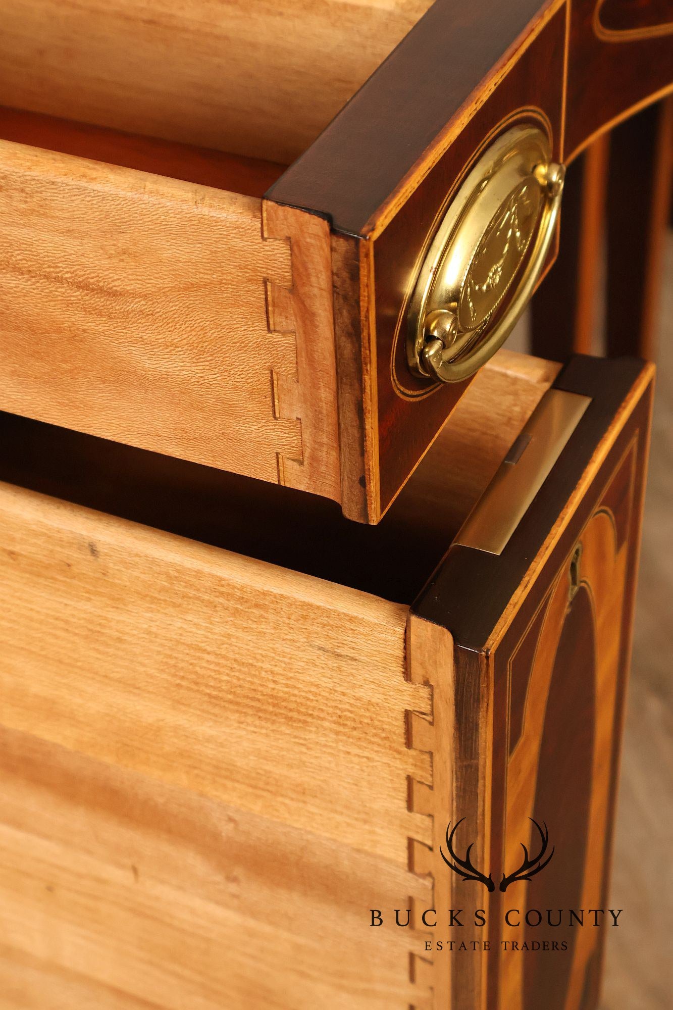 Kindel Federal Style Mahogany Inlaid Winterthur Sideboard