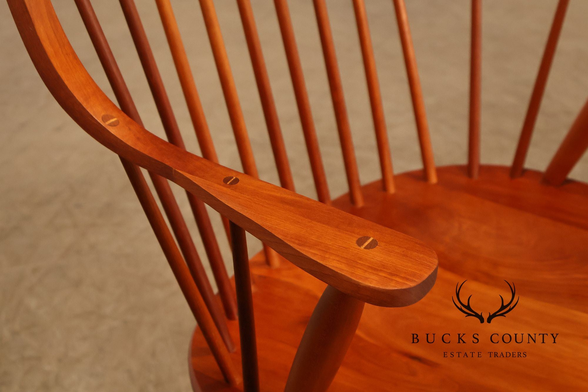 Martin’s Inc Windsor Style Set of 6 Cherry Dining Chairs
