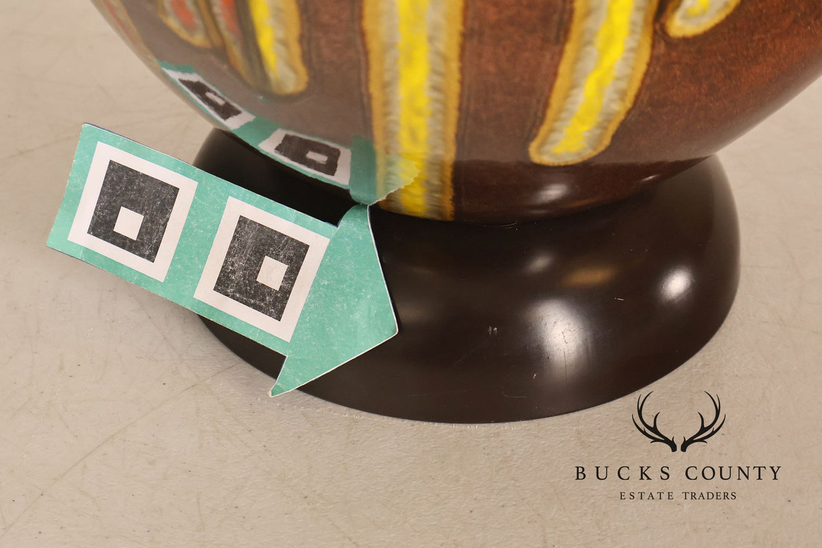 Mid Century Modern Drip-Glaze Ceramic Table Lamp