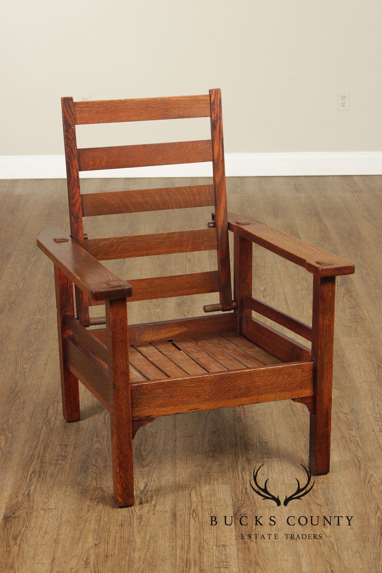 Stickley Brothers Antique Mission Oak Morris Chair