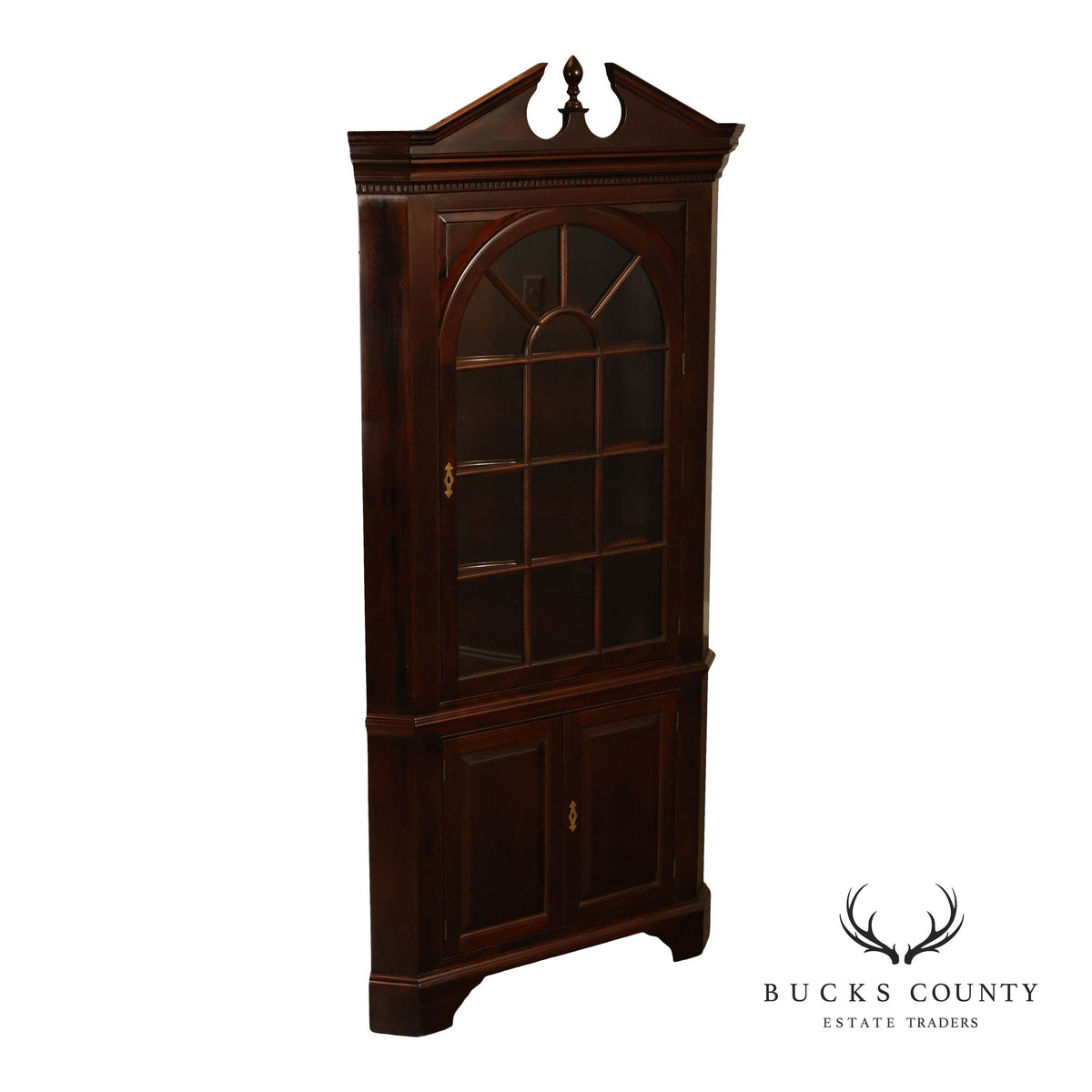 Stickley Federal Style Mahogany Corner Cabinet