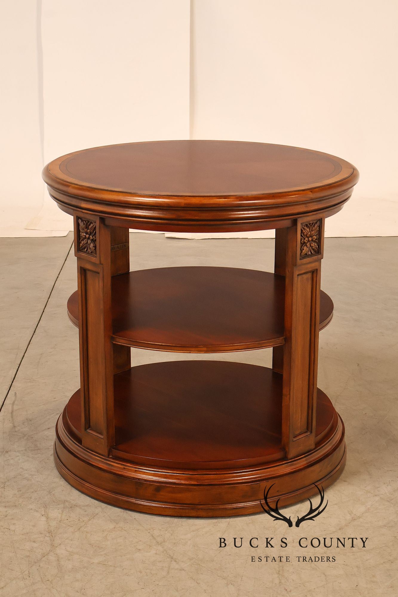 Ethan Allen Townhouse Collection Round Library Side Table