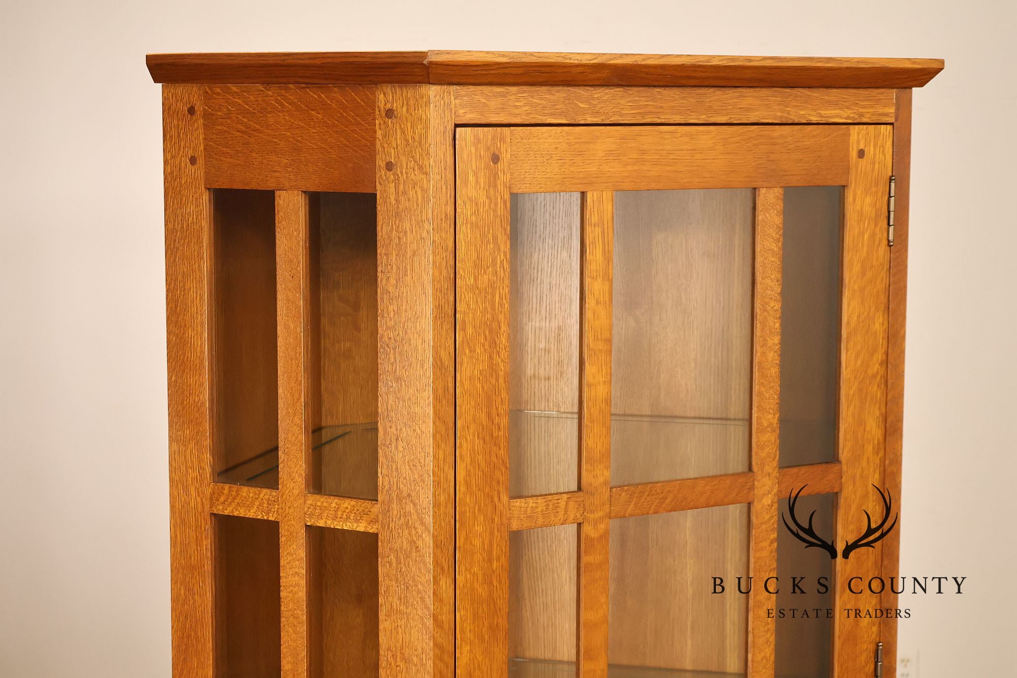 Stickley Mission Collection Oak Corner Cabinet