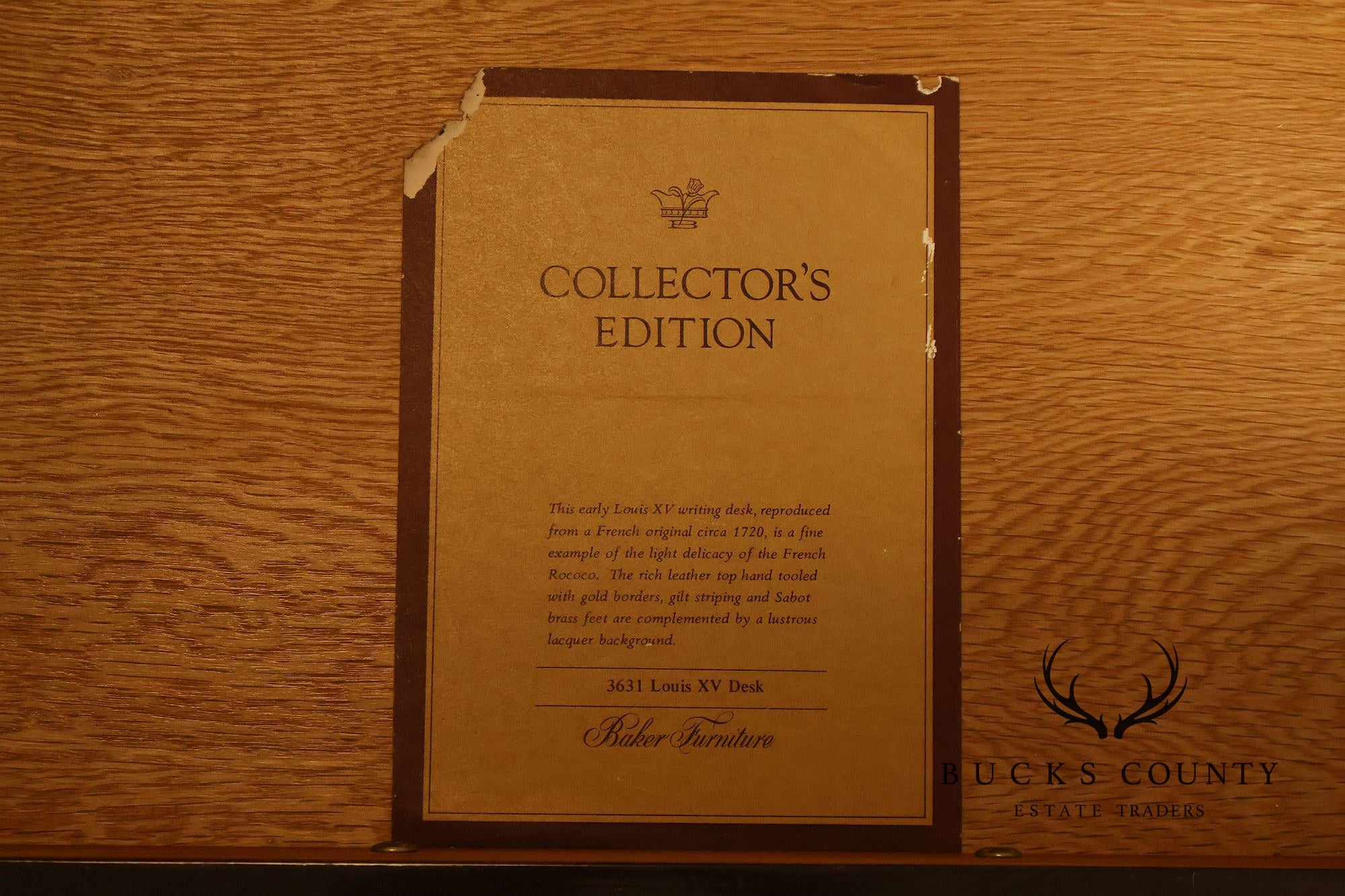 Baker Collector’s Edition Louis XV Style Writing Desk