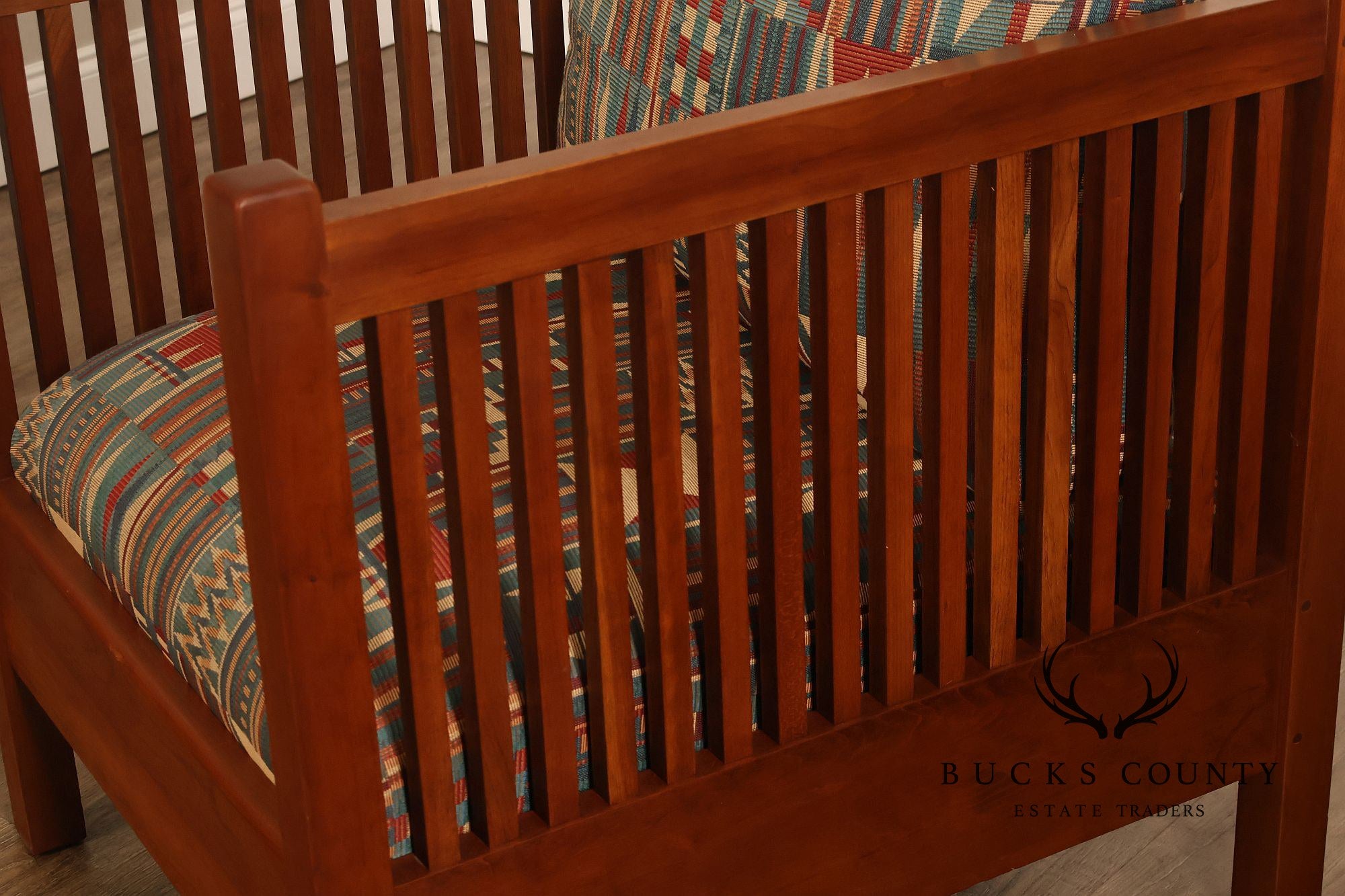 Stickley Mission Collection Cherry Spindle Cube Chair