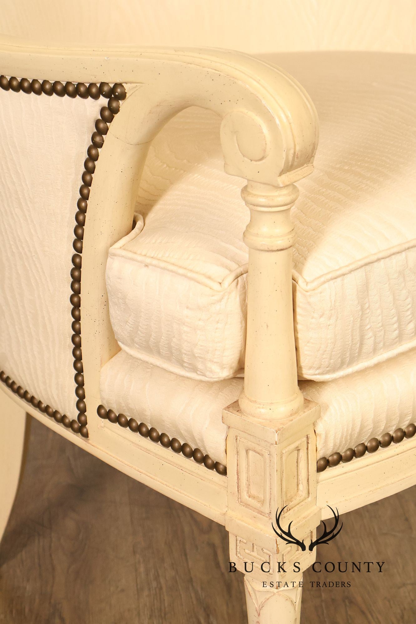 Henredon French Directoire Style Painted Armchair