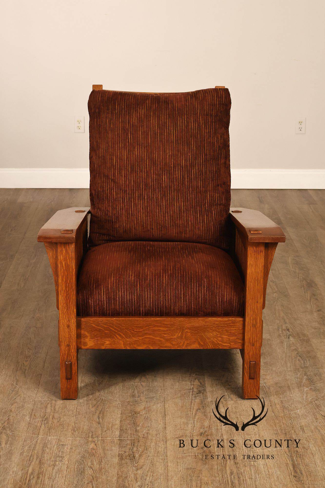 Stickley Mission Collection Oak Spindle Morris Chair