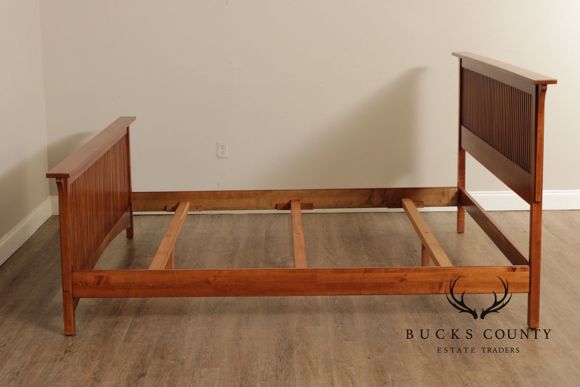 Stickley Mission Collection Cherry King Spindle Bed