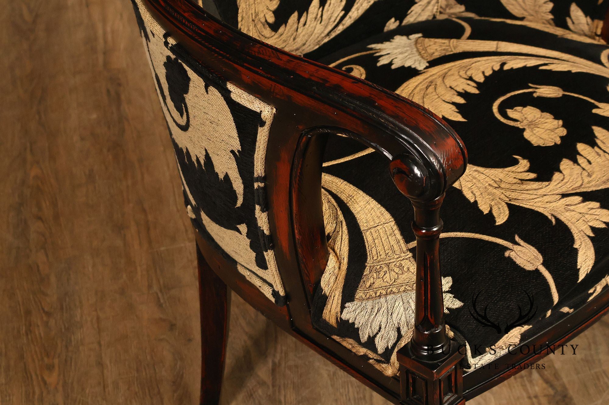 French Louis XVI Style Pair of Armchairs