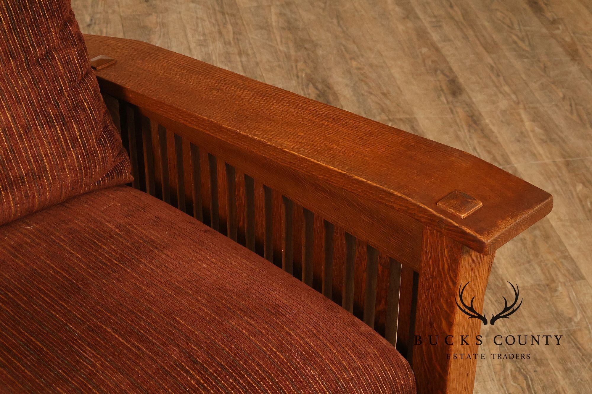 Stickley Mission Collection Oak Spindle Morris Chair