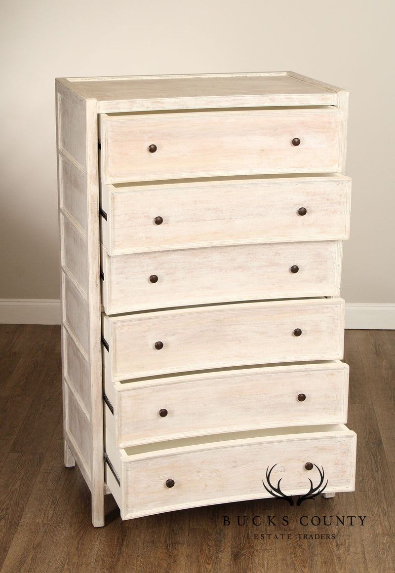 White Washed Six-Drawer Chest
