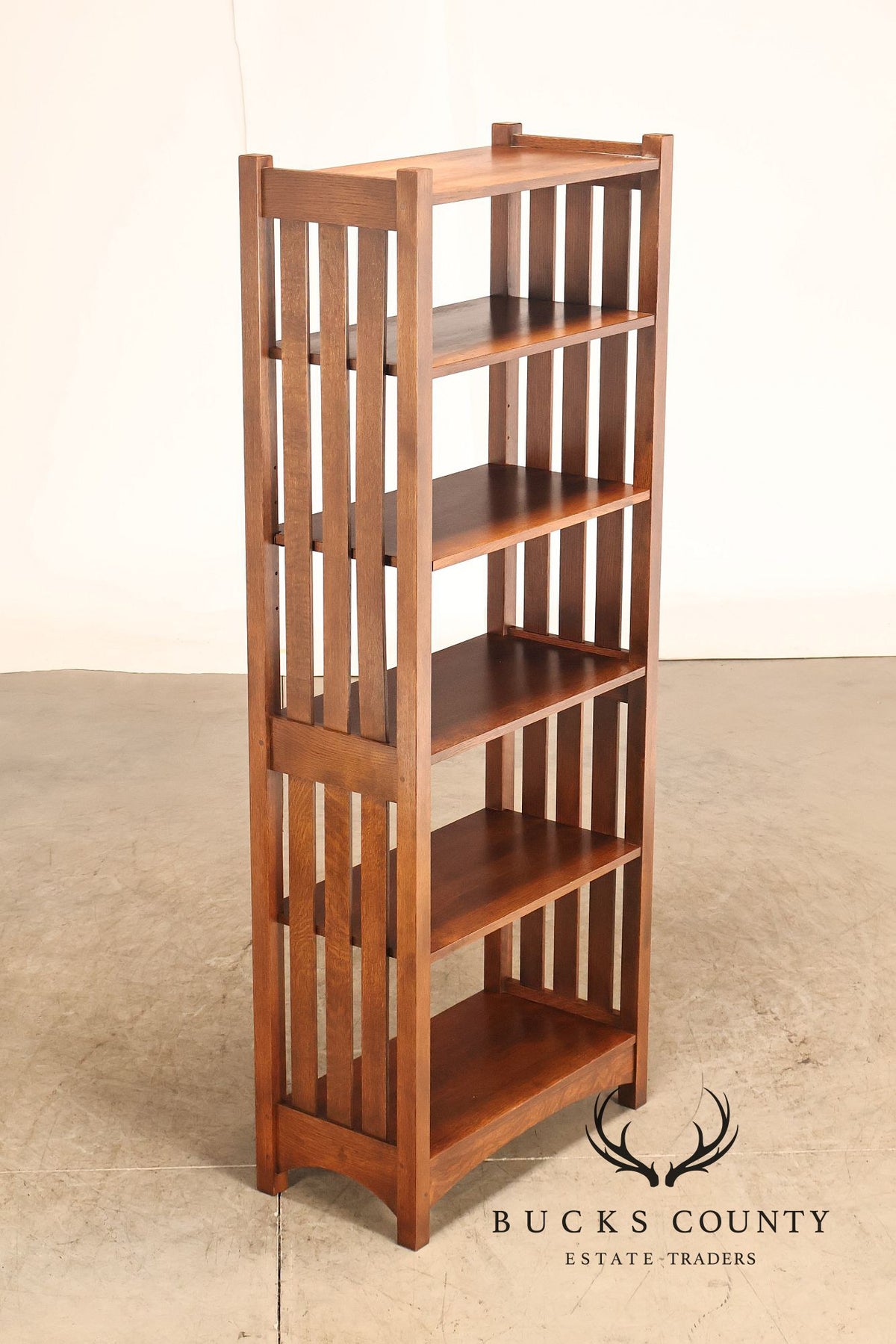 Stickley Mission Collection Oak Open Bookcase