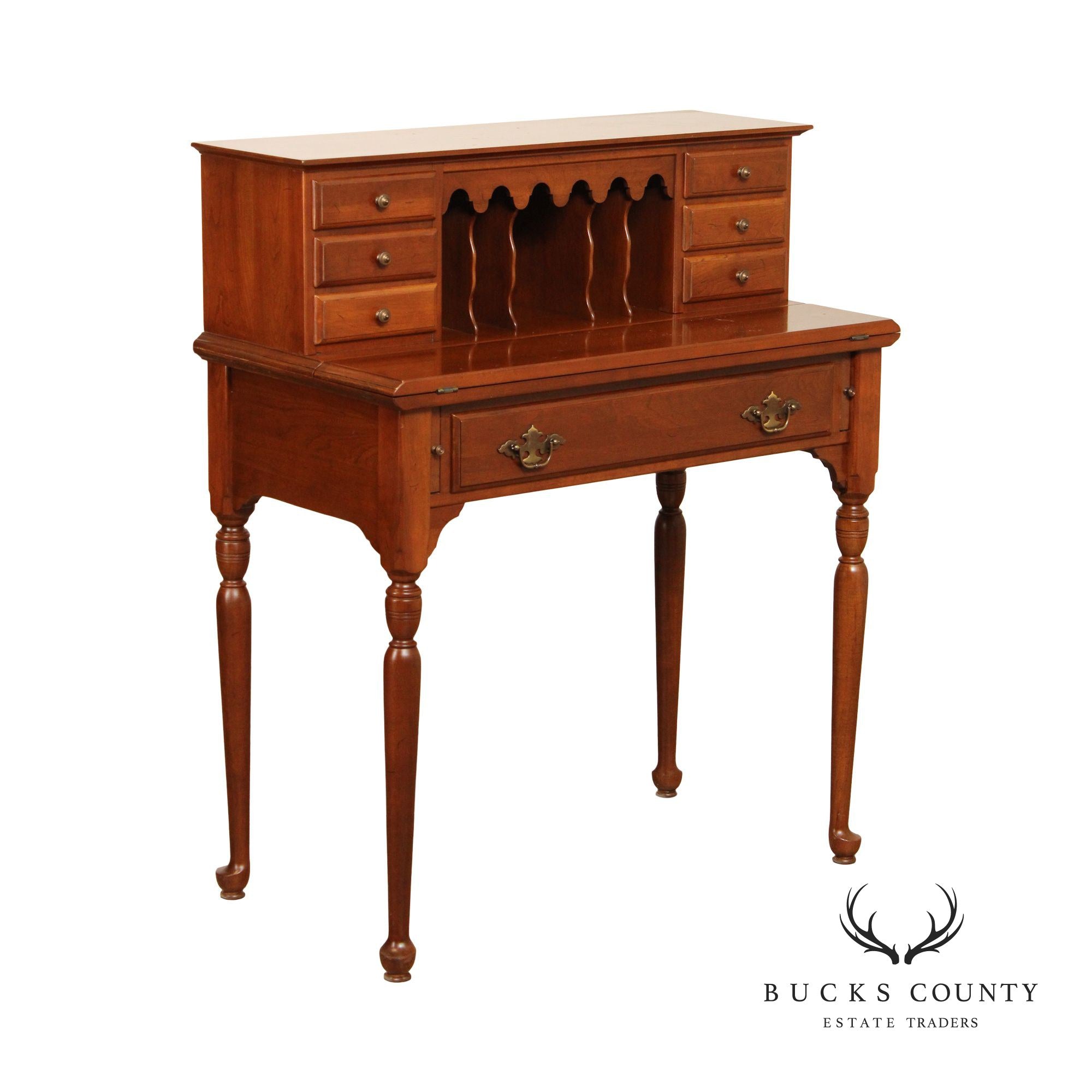 Ethan Allen Traditional Cherry Writing Desk