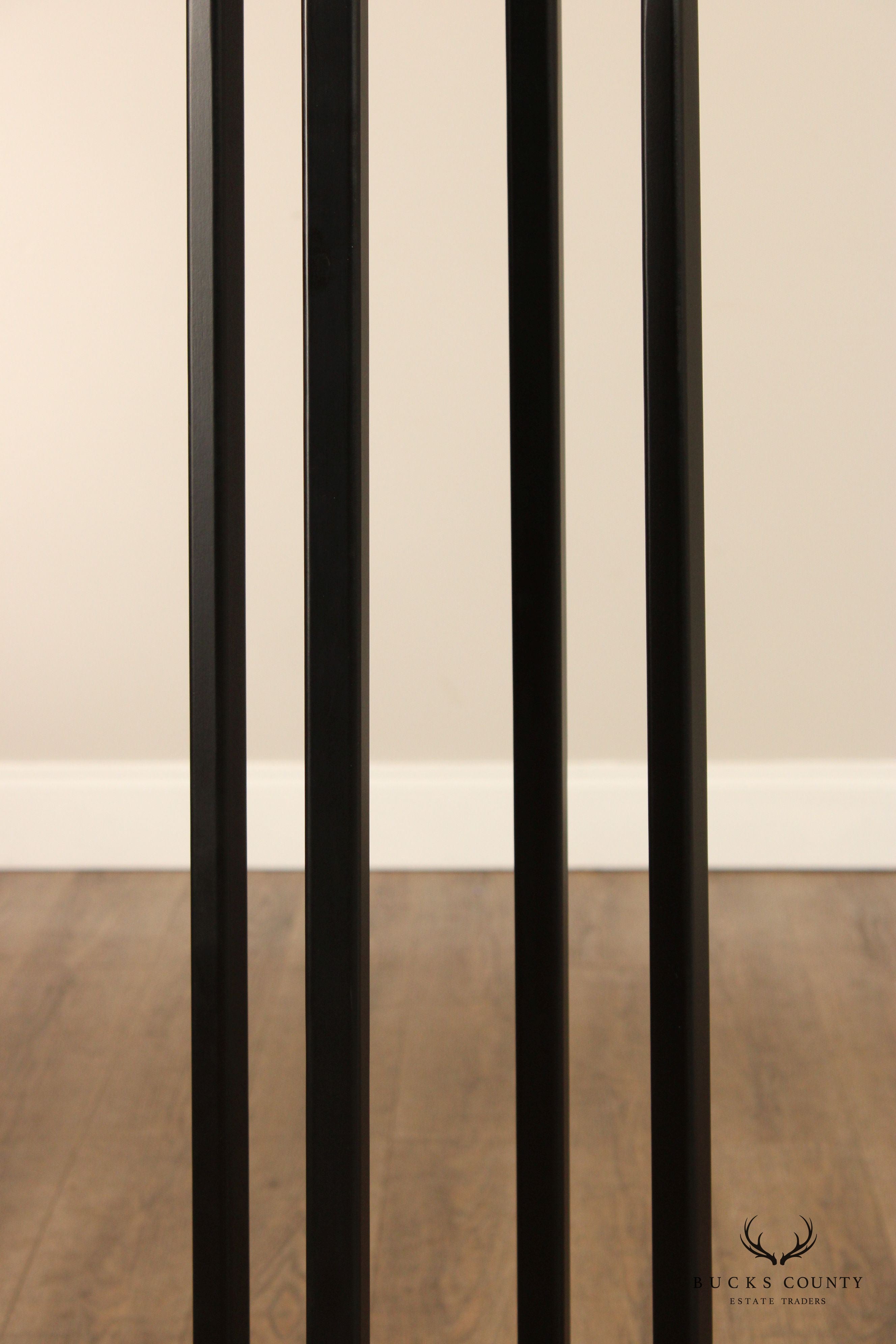 Chelsea House Ebonized Pair Of Paris Fern Stands
