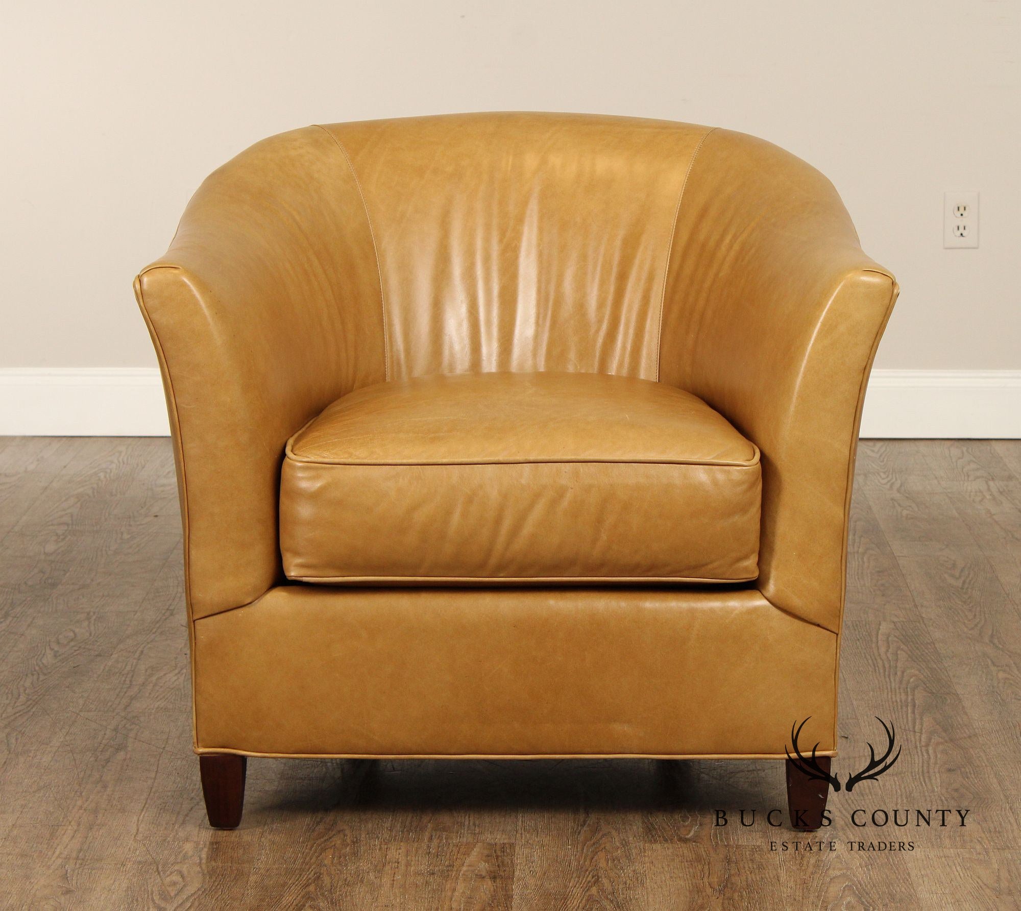 C.R. Laine Leather Club Chair