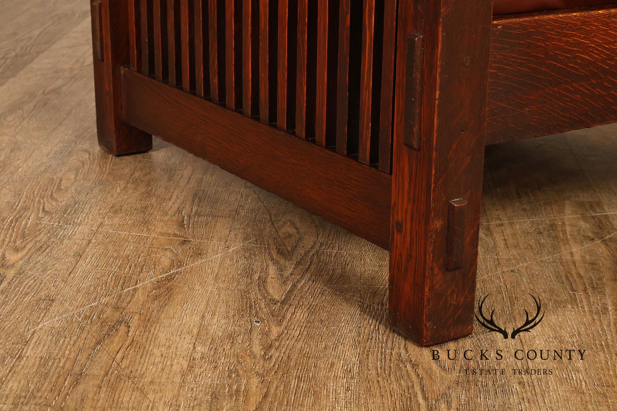 Antique Gustav Stickley No. 369 Mission Oak Reclining Morris Chair
