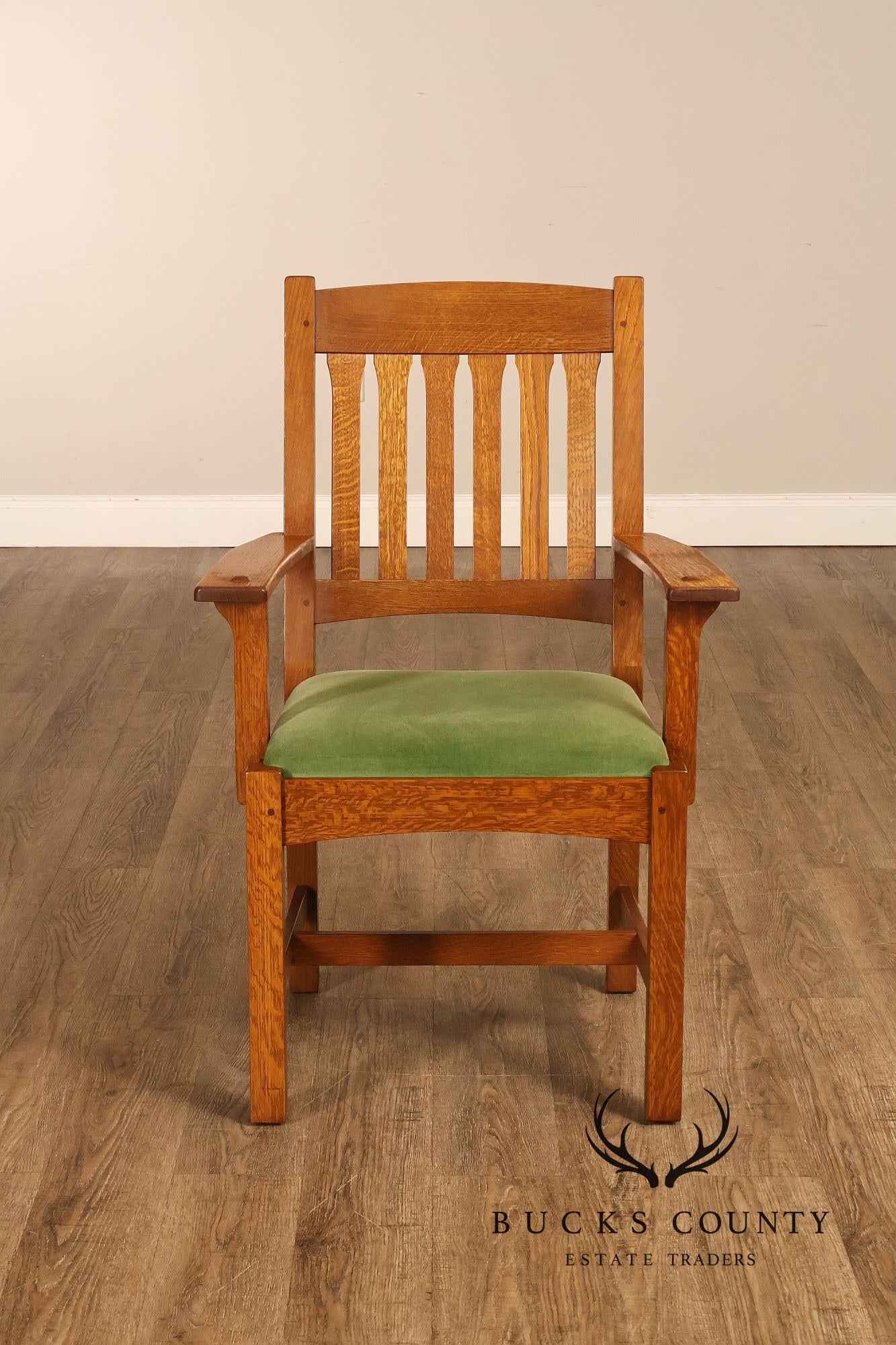 Stickley Mission Collection Set Of 8 Oak Cottage Dining Chairs In 35 Fayetteville Finish