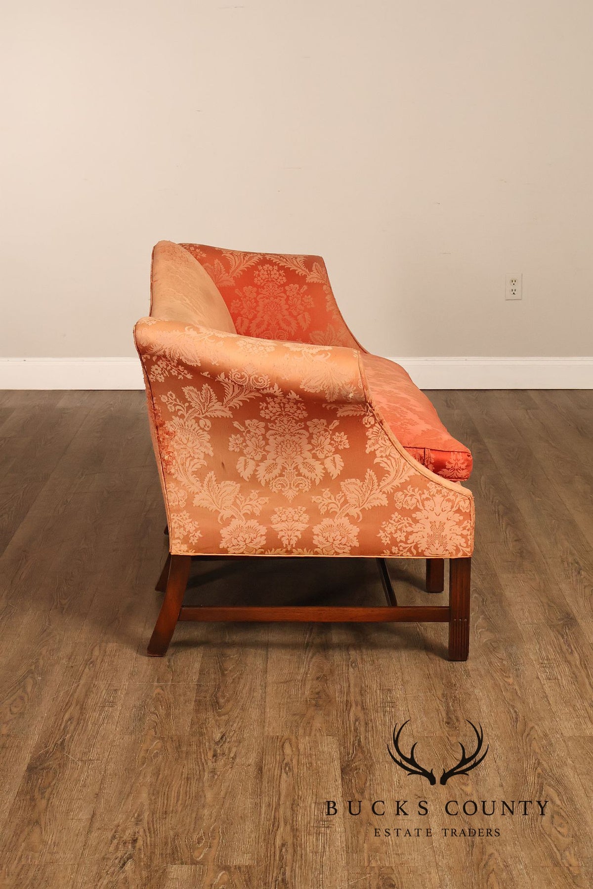 Southwood Chippendale Style Mahogany Camelback Sofa