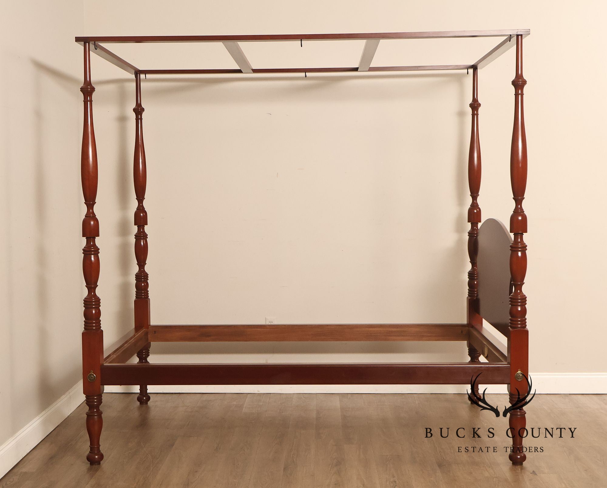 Andersen & Stauffer Sheraton Style Cherry Full Size Tall Post Canopy Bed