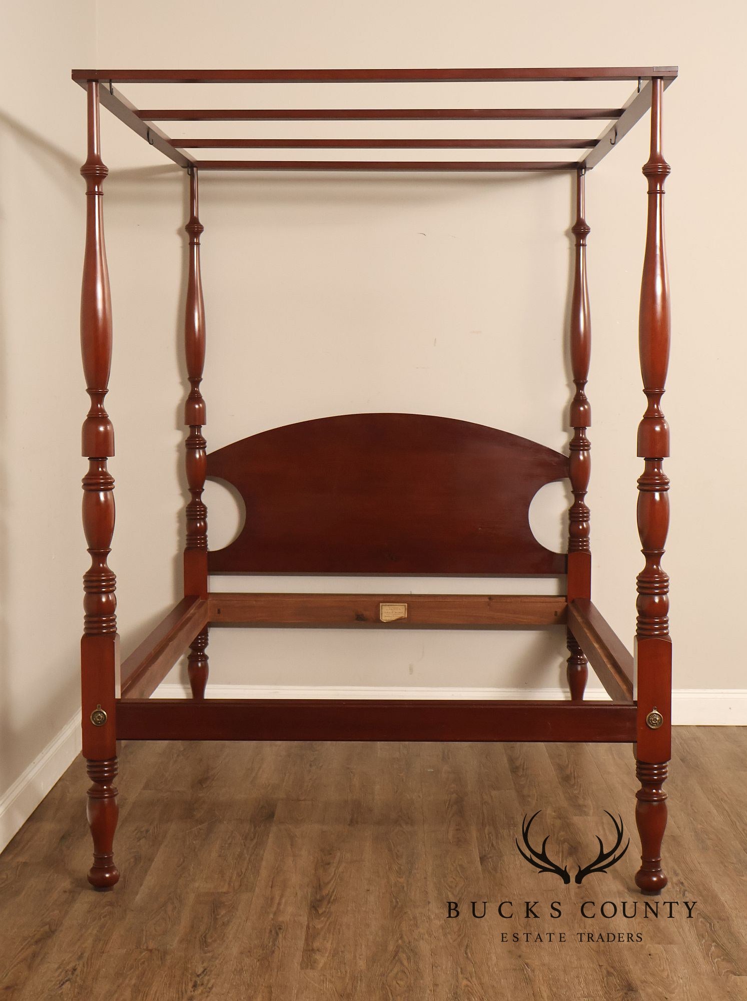 Andersen & Stauffer Sheraton Style Cherry Full Size Tall Post Canopy Bed