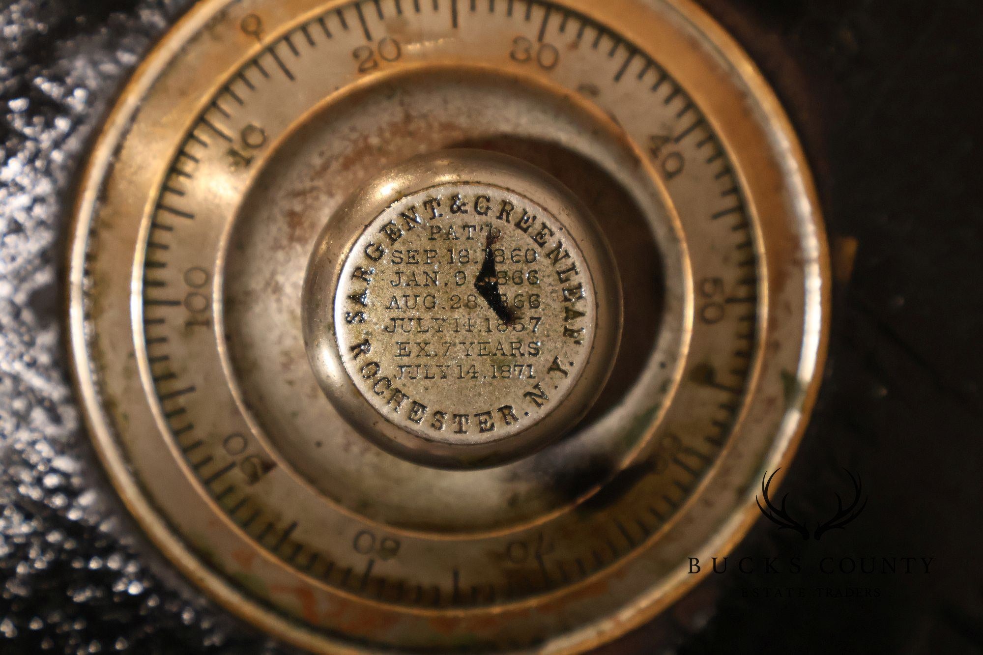 Antique Hassenforder Safe With Combination Lock And Casters