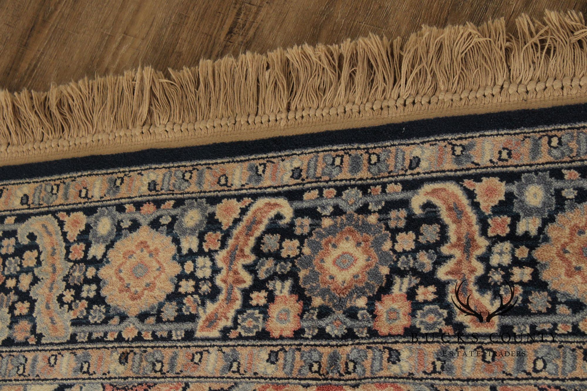 Karastan Blue Heriz Wool Area Rug 5.9 X 9