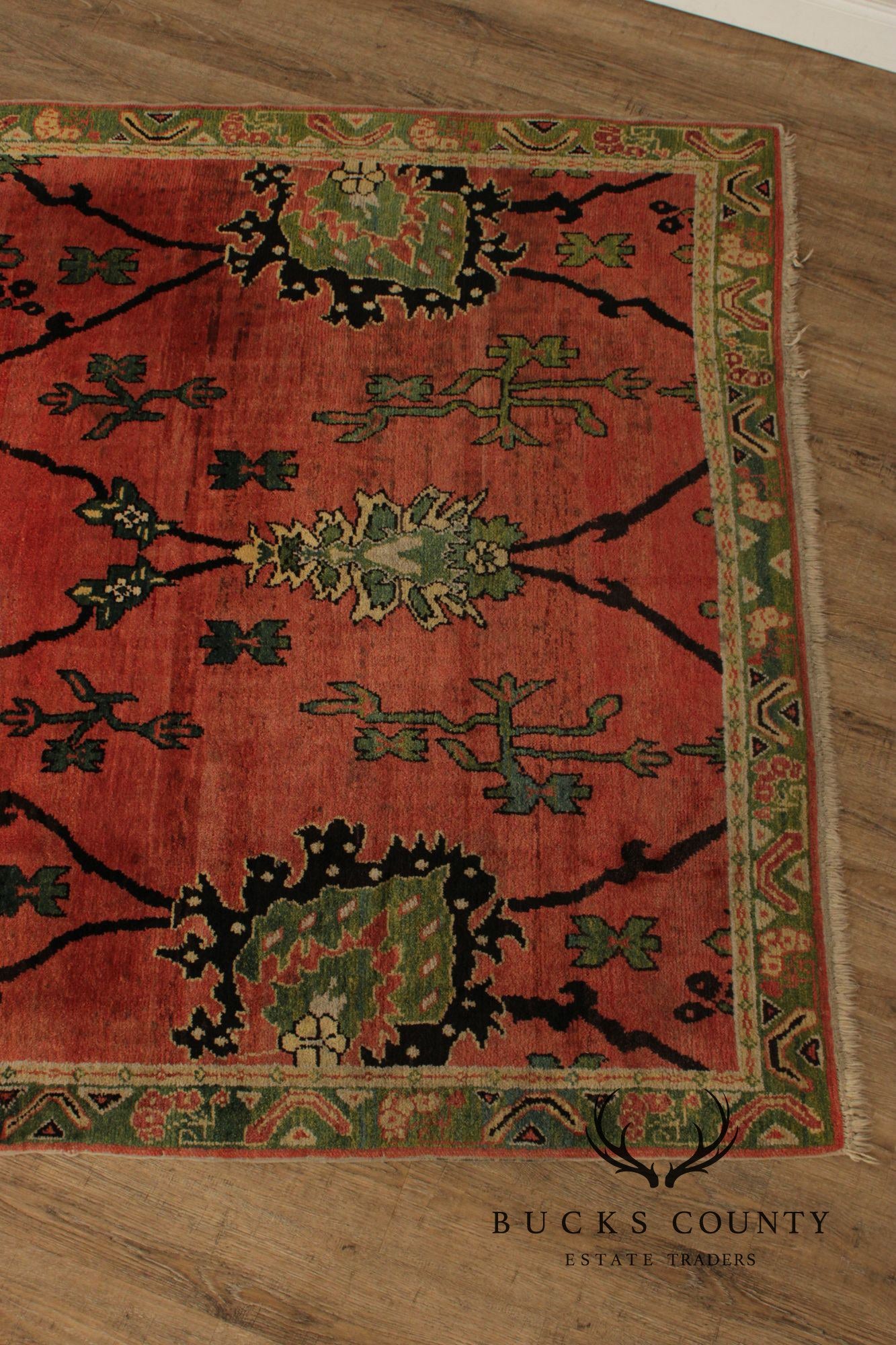 Khotan Style Hand Knotted Wool Area Rug 6'x 9'