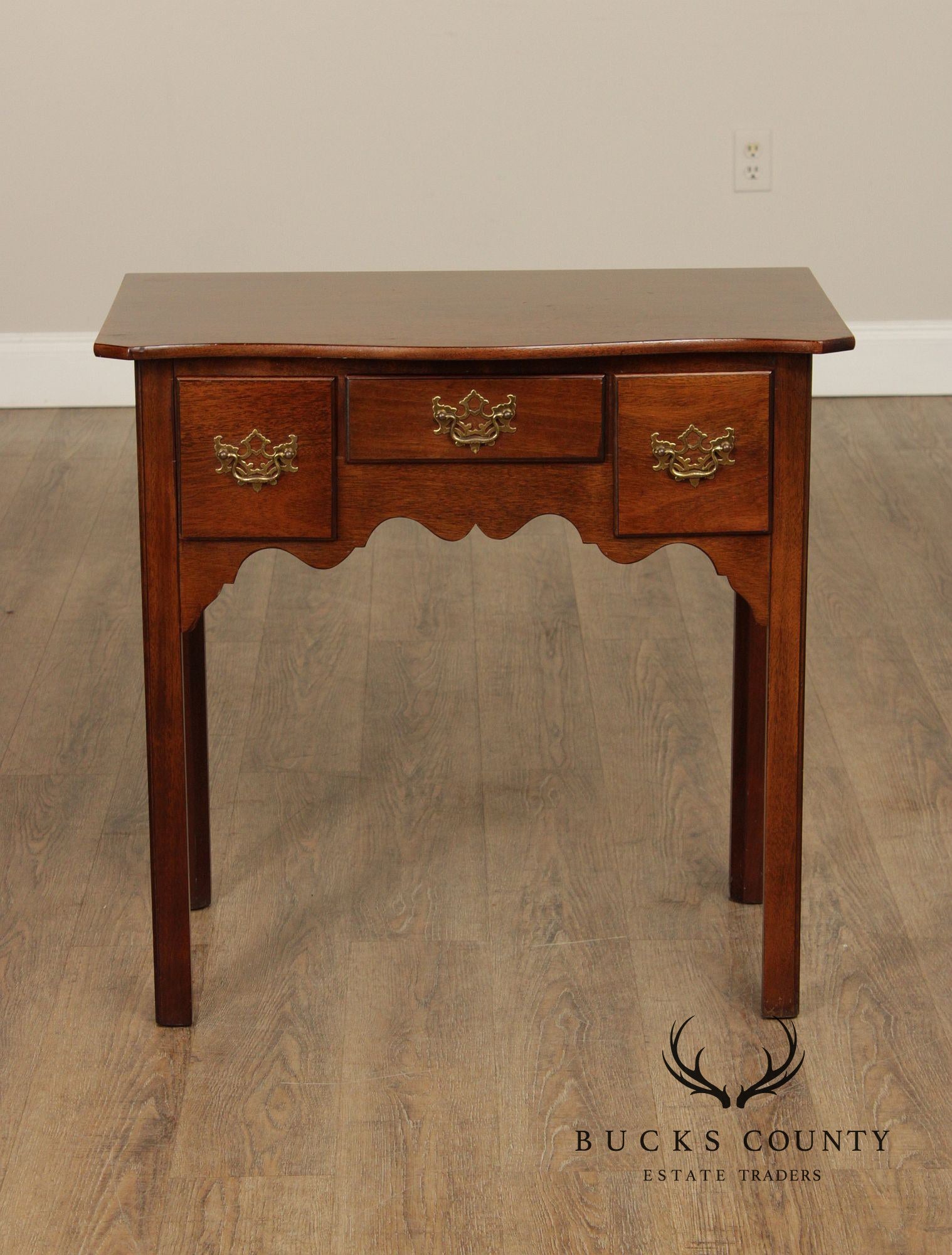 Chippendale Style Mahogany Lowboy Side Table Console
