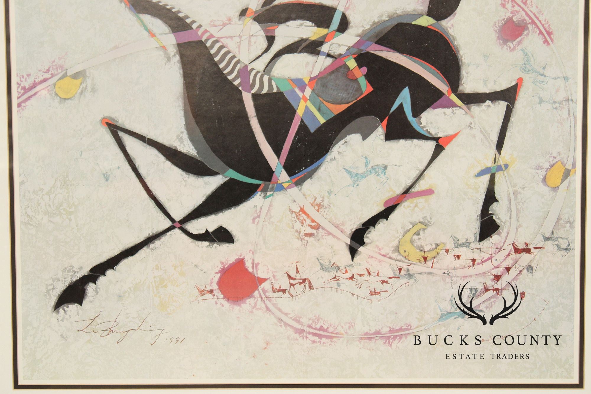 Li Zhong Liang Contemporary Print, Cave Painting