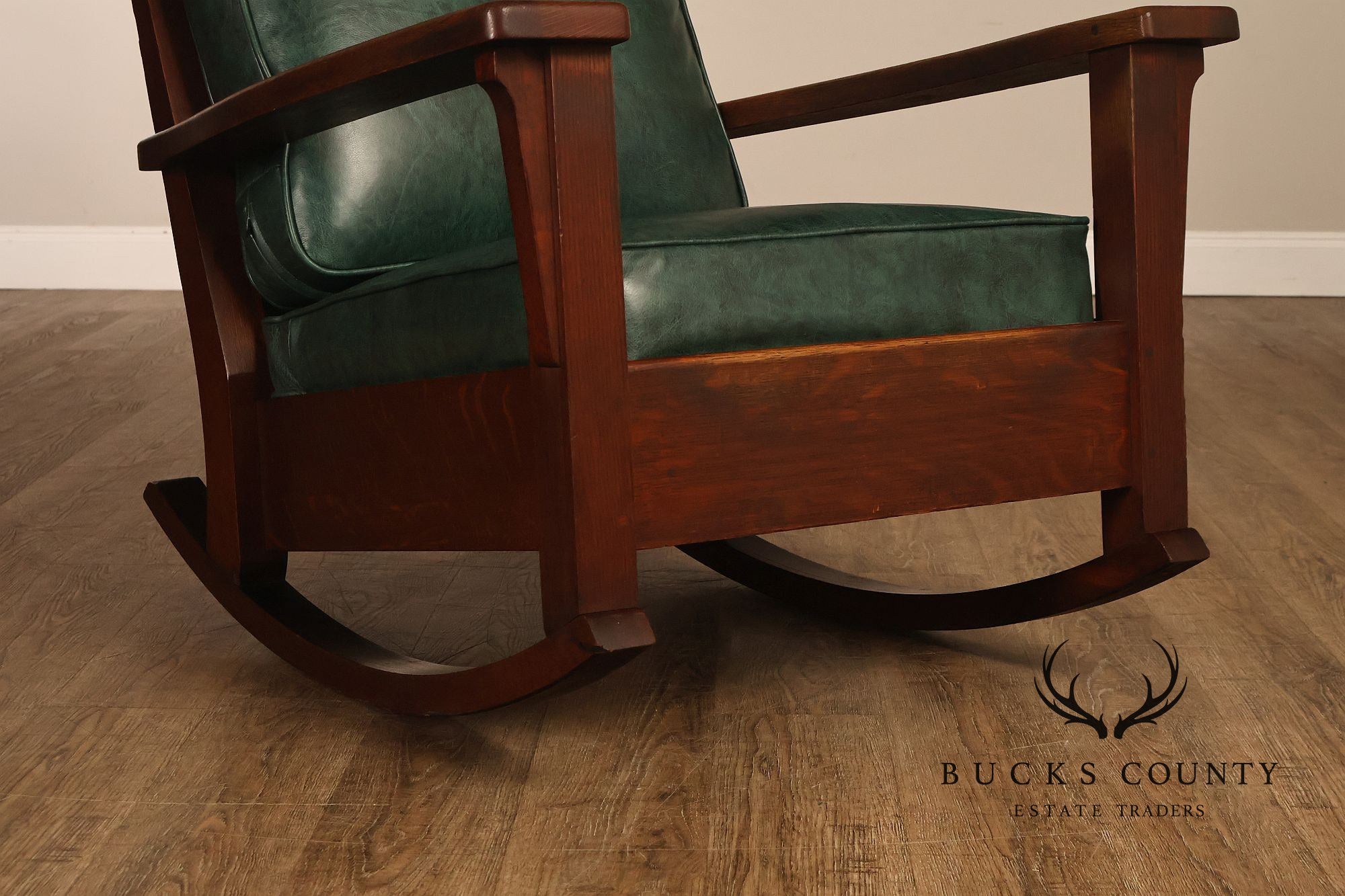 Limbert Arts & Crafts Antique Mission Oak Lounge Chair And Rocking Chair
