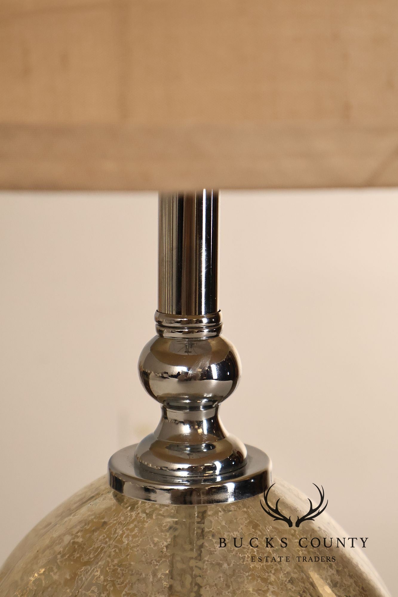 Contemporary Mercury Glass Table Lamp