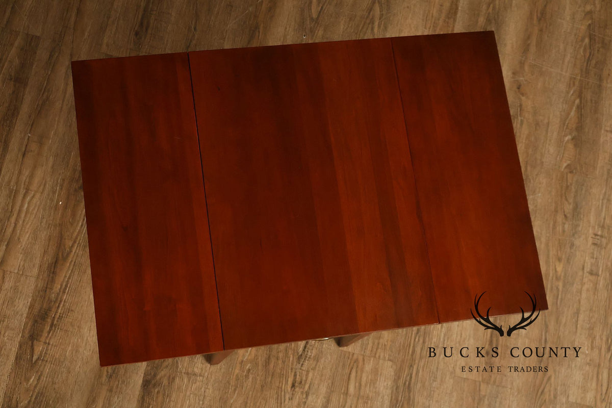 Federal Style Pair of Cherry Pembroke Side Tables
