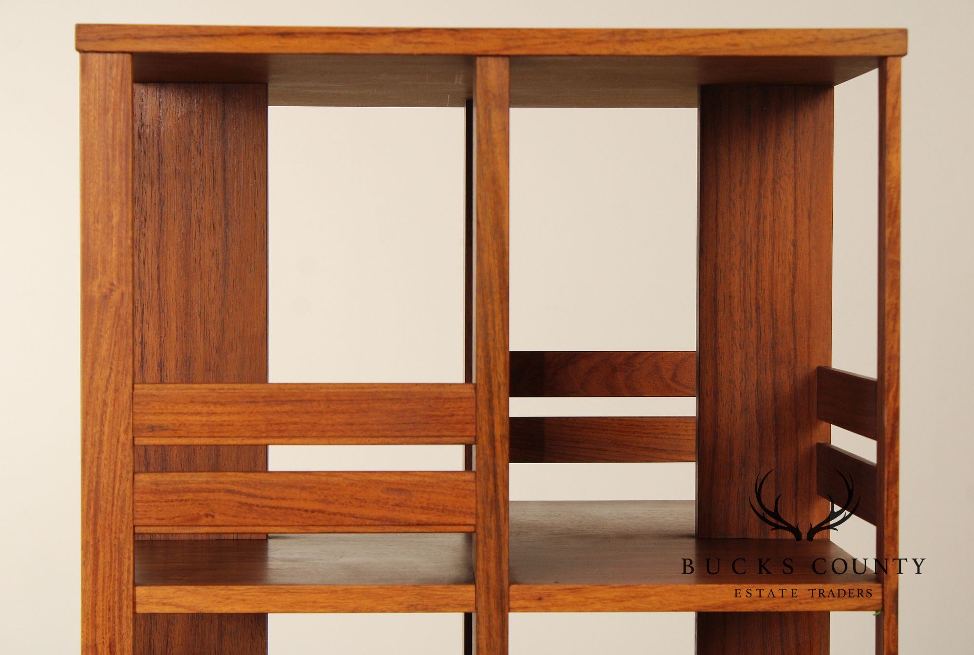 Danish Modern Teak Revolving Bookcase