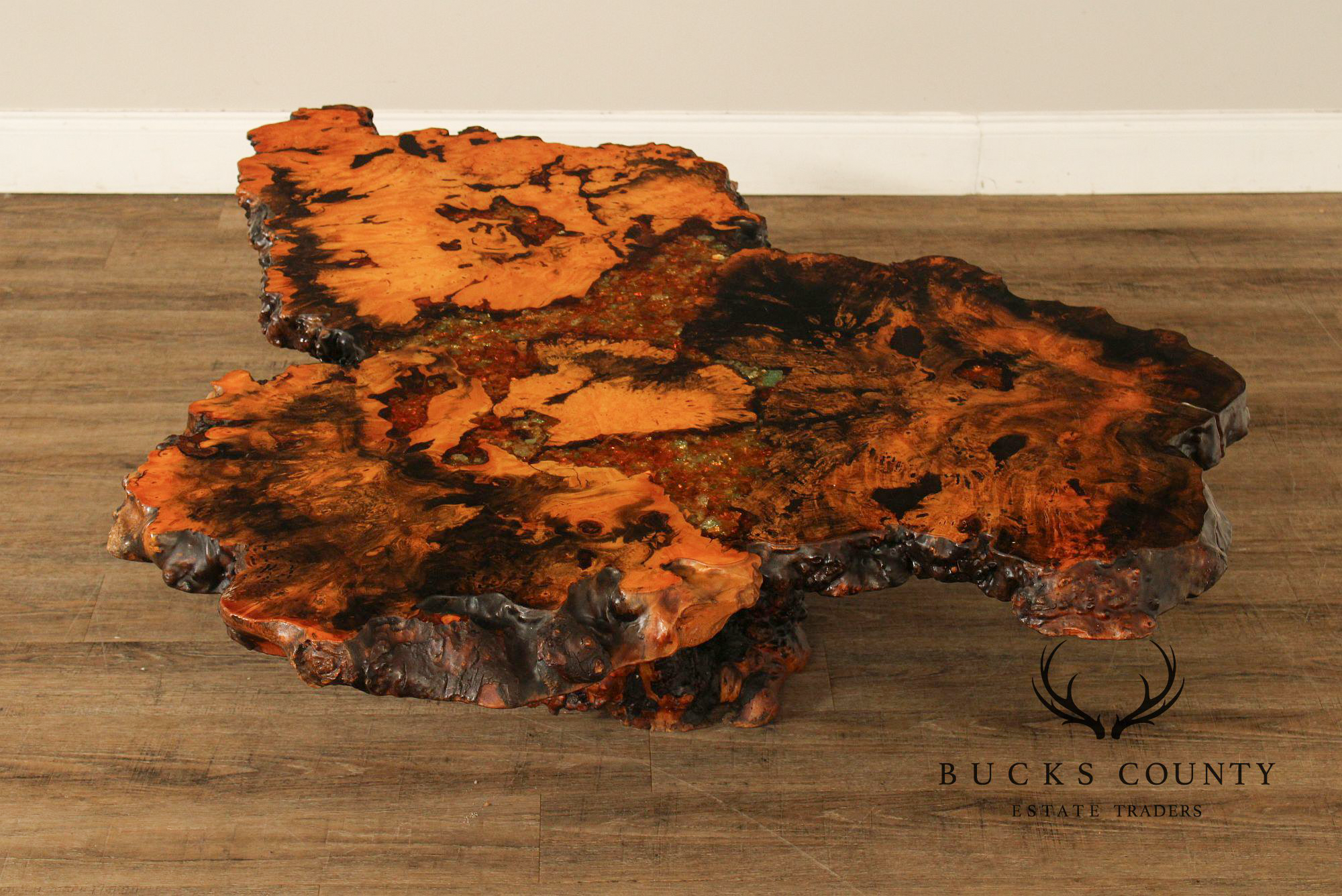 The Burlwood Co. Star Dust Redwood Burl Live Edge Coffee Table