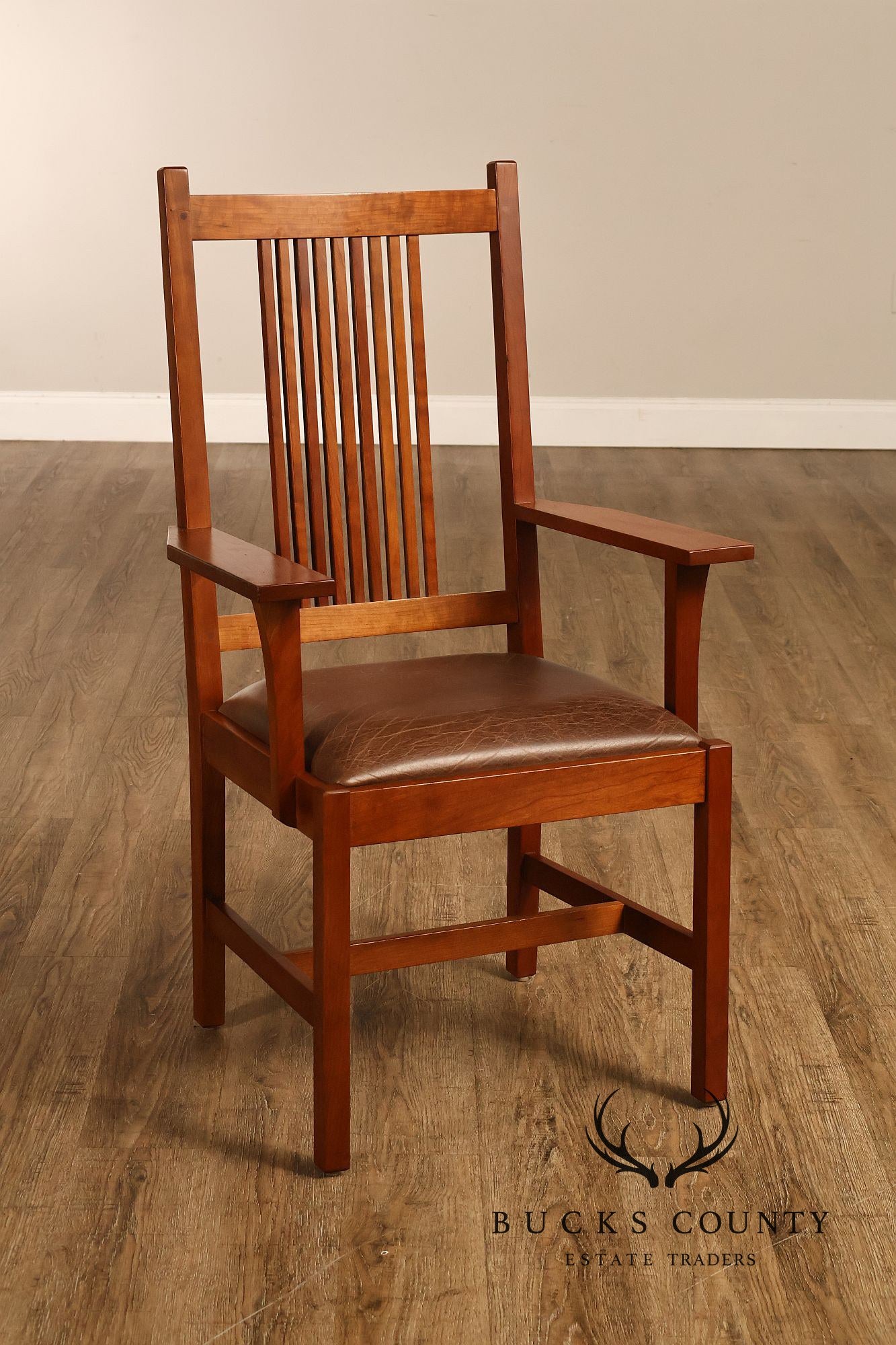 Stickley Mission Collection Set Of 6 Cherry Dining Chairs